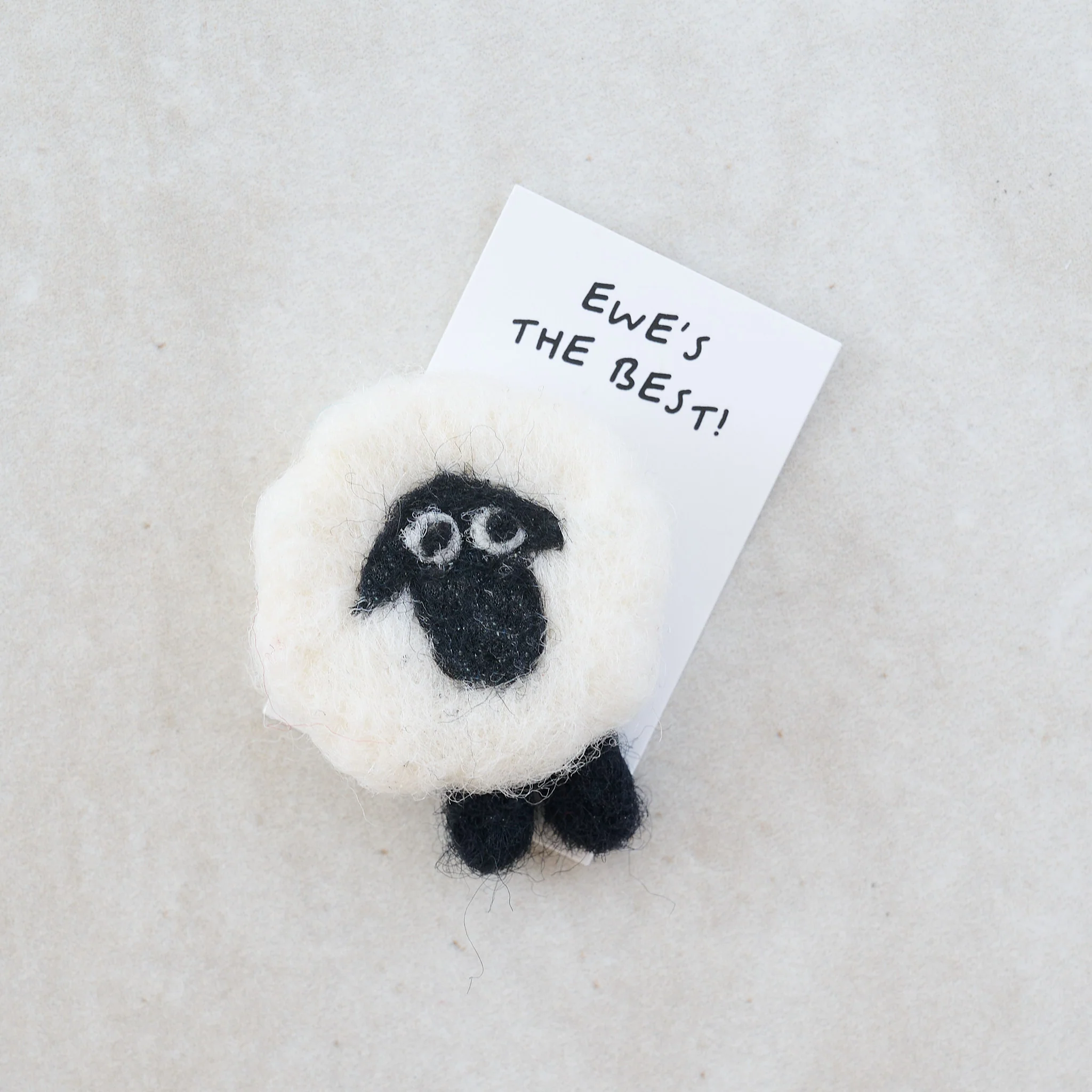 A Big Fluffy Thank Ewe Wool Felt Sheep In A Matchbox - Image 4
