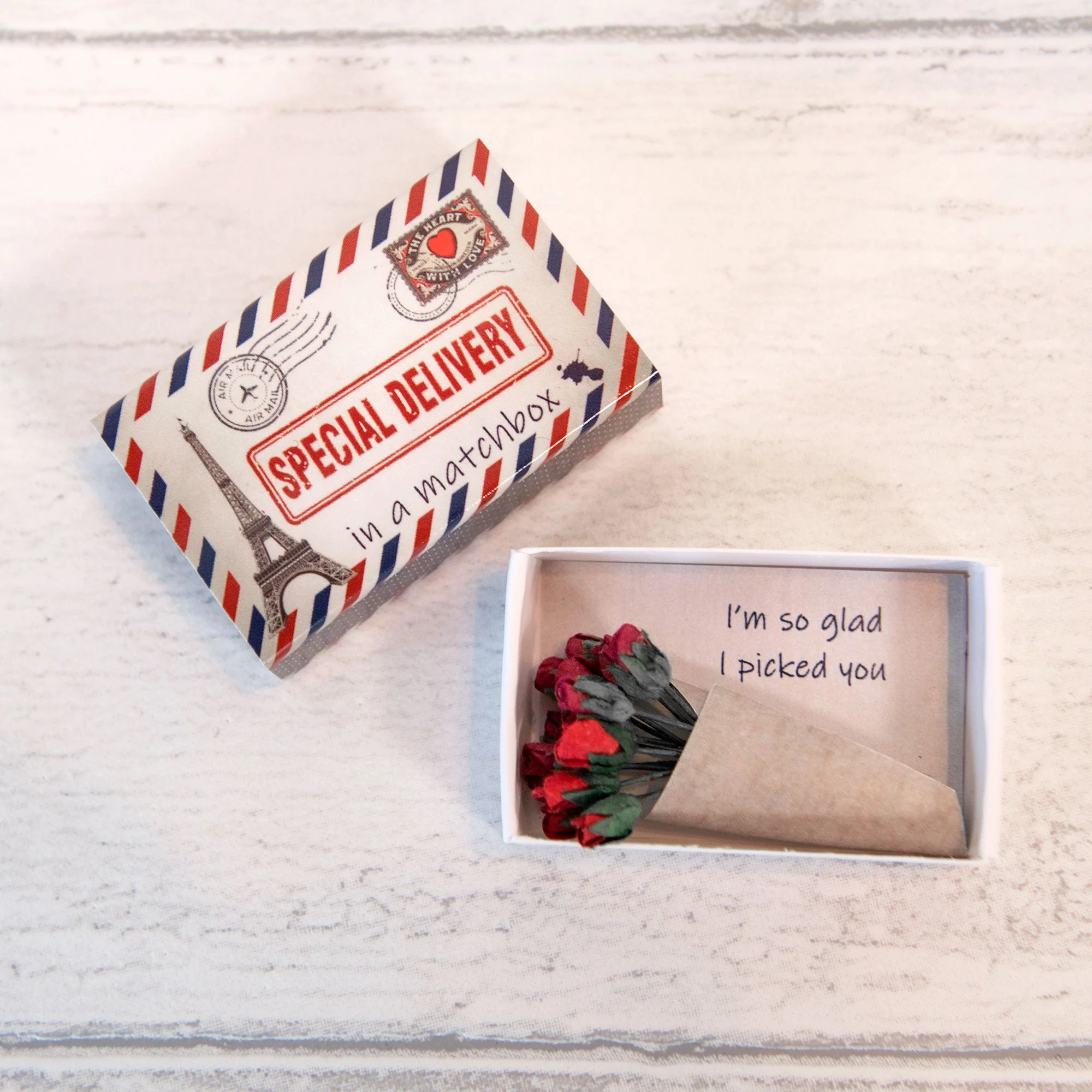A Dozen Red Roses Miniature Bouquet Special Delivery - Image 6