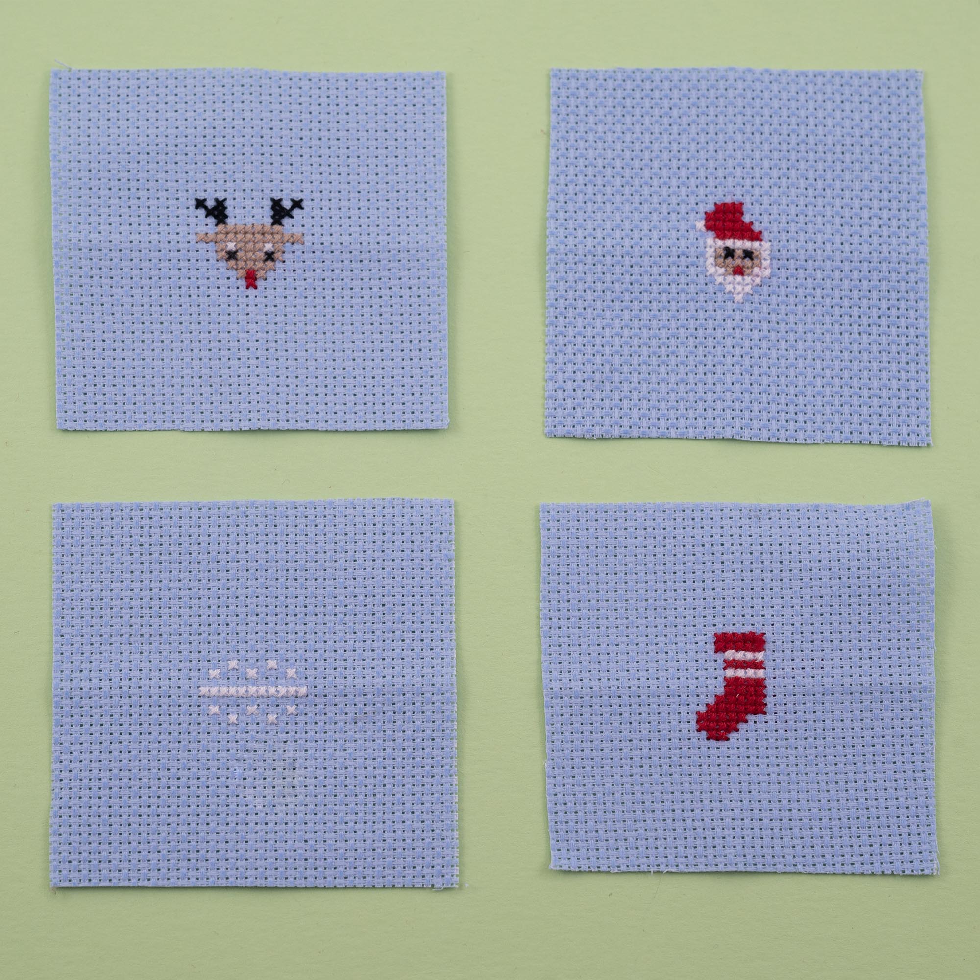 Make Your Own Christmas Bauble HO HO HO Cross Stitch Kit - Image 9
