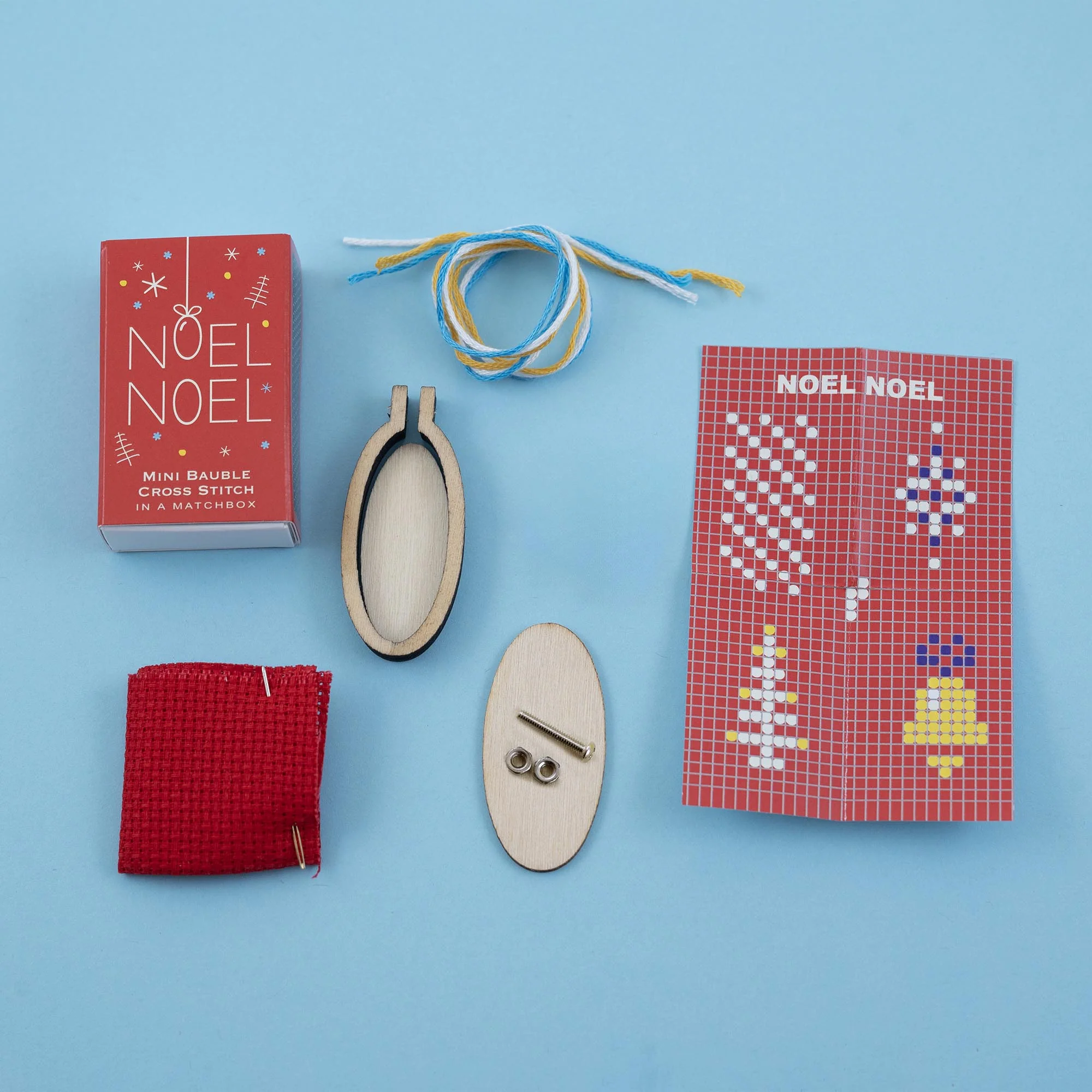 Make Your Own Christmas Bauble Noel Cross Stitch Kit - Image 3