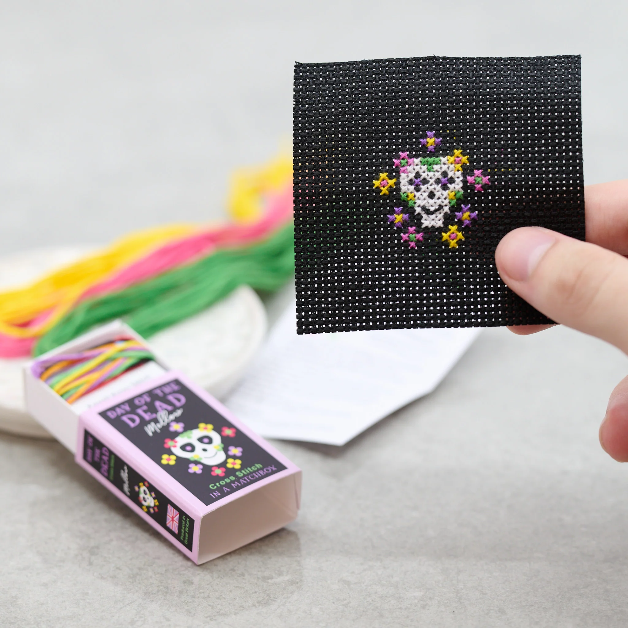 Day of the Dead Mini Cross Stitch Kit - Image 3