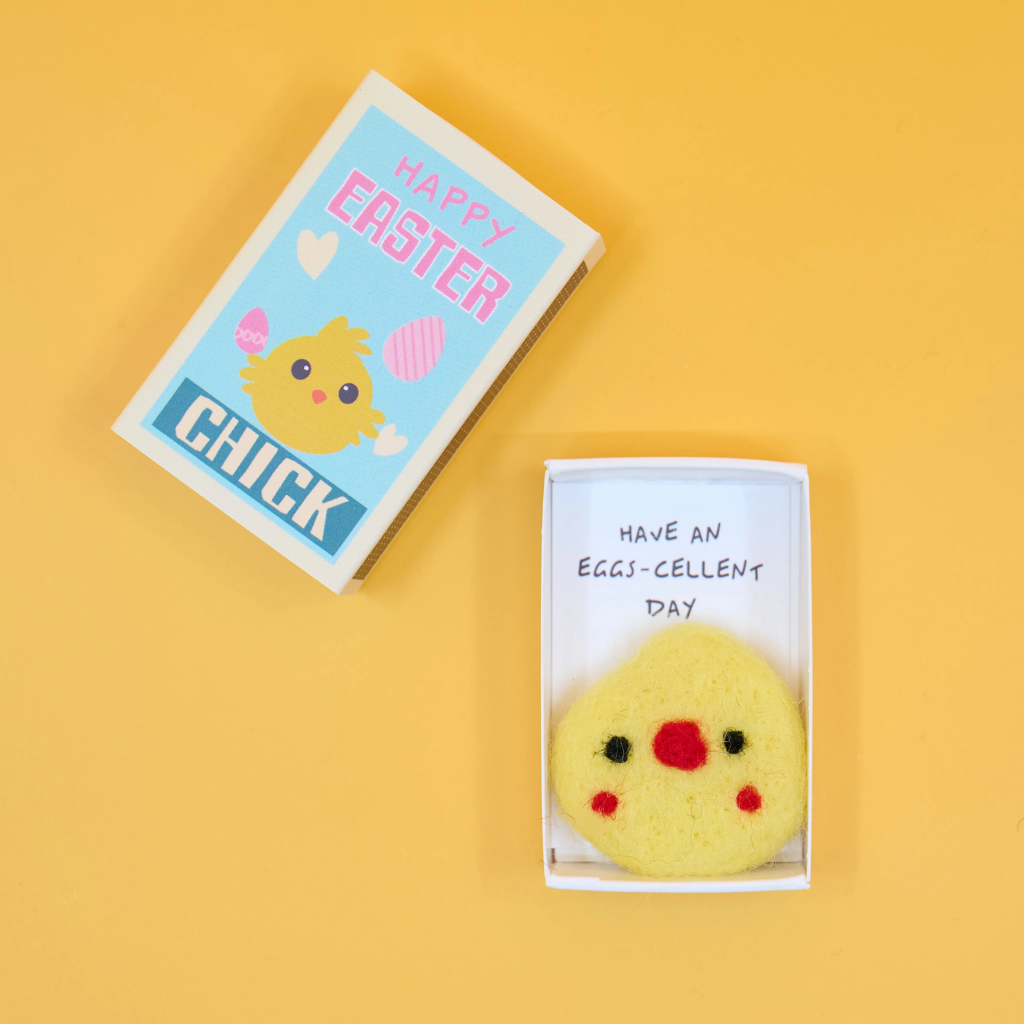 Easter Wool Felt Friend in a matchbox - Image 5