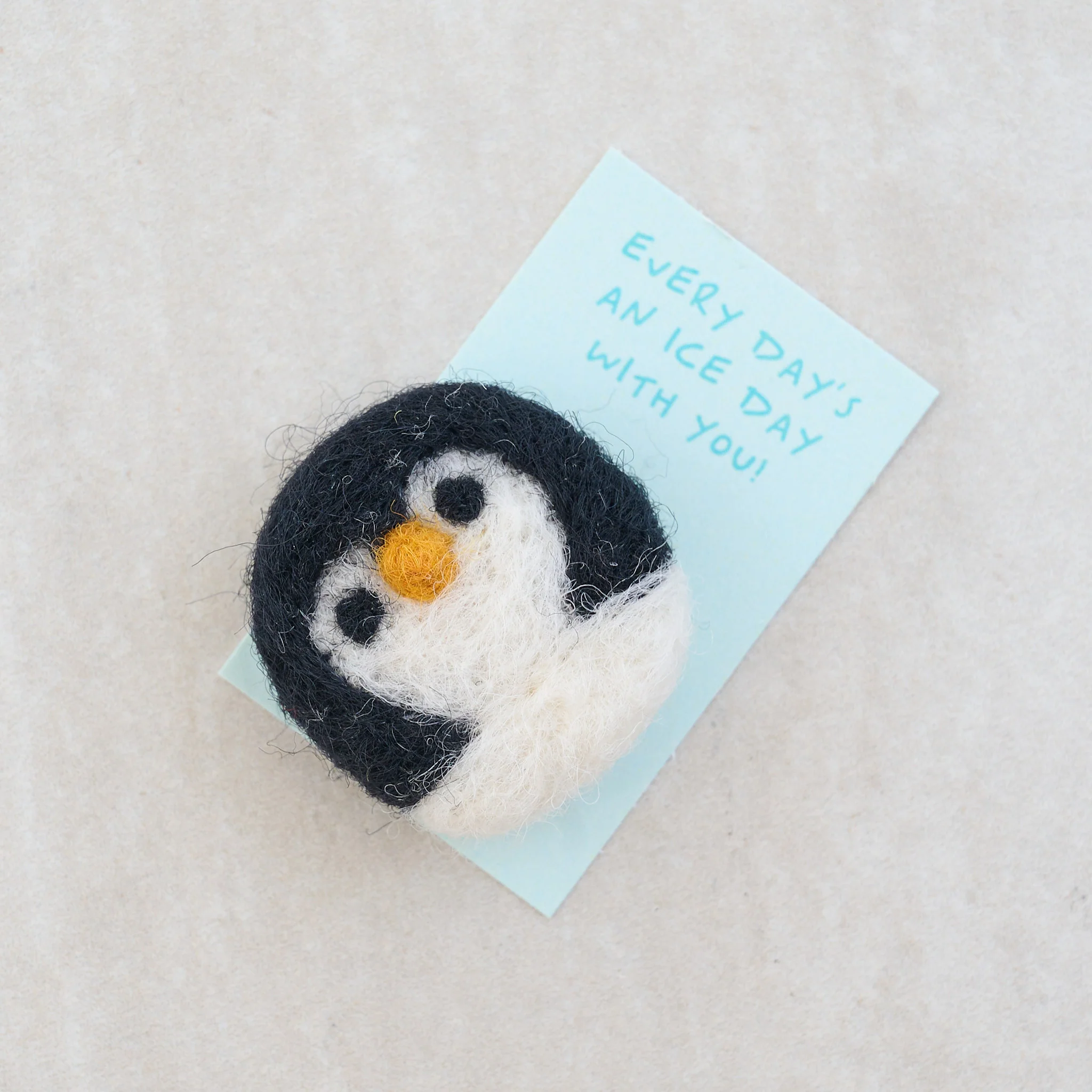 Flippin' Fantastic 'Be my Friend' Wool Felt Penguin In A Matchbox - Image 4