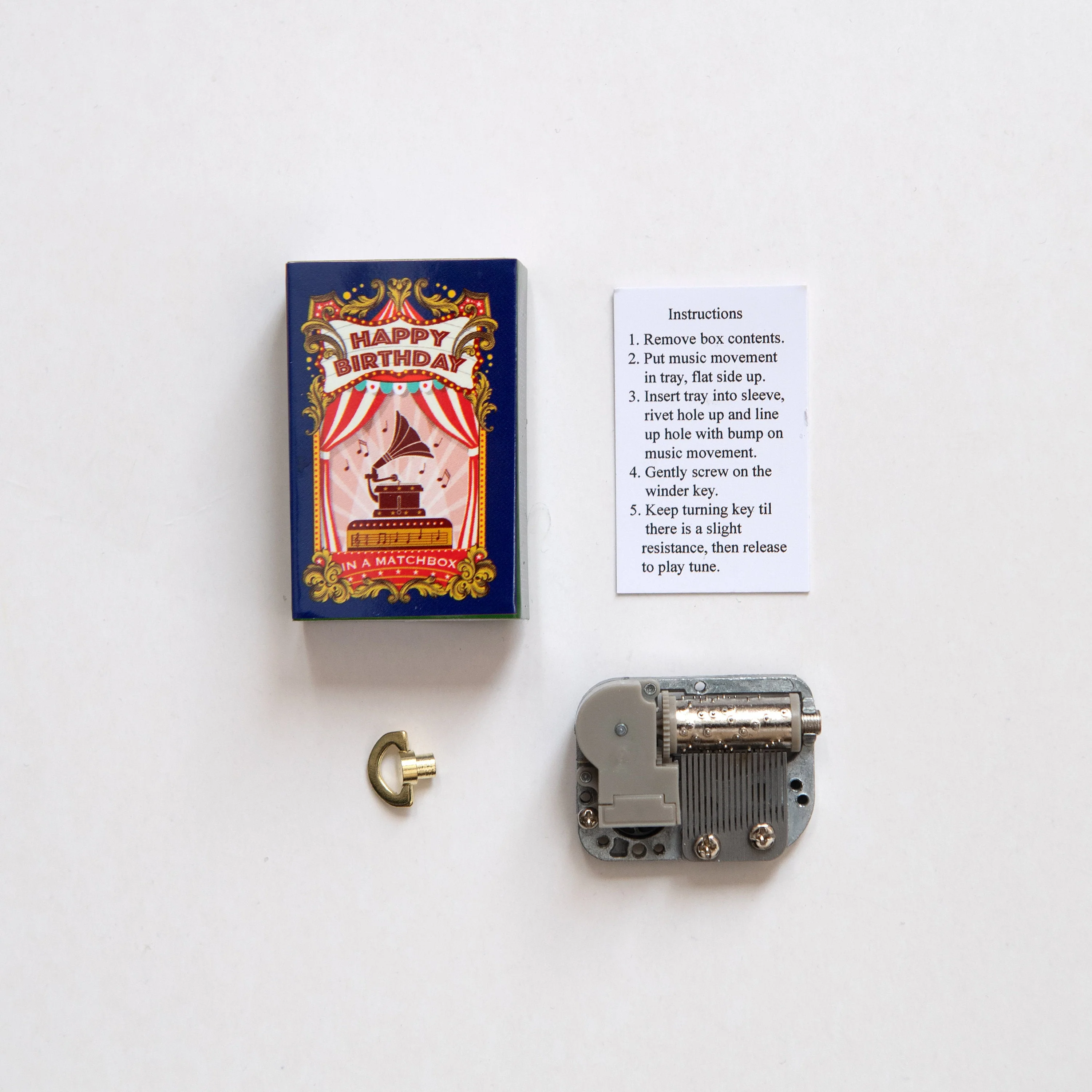Happy Birthday Music Box Kit In A Matchbox - Image 3