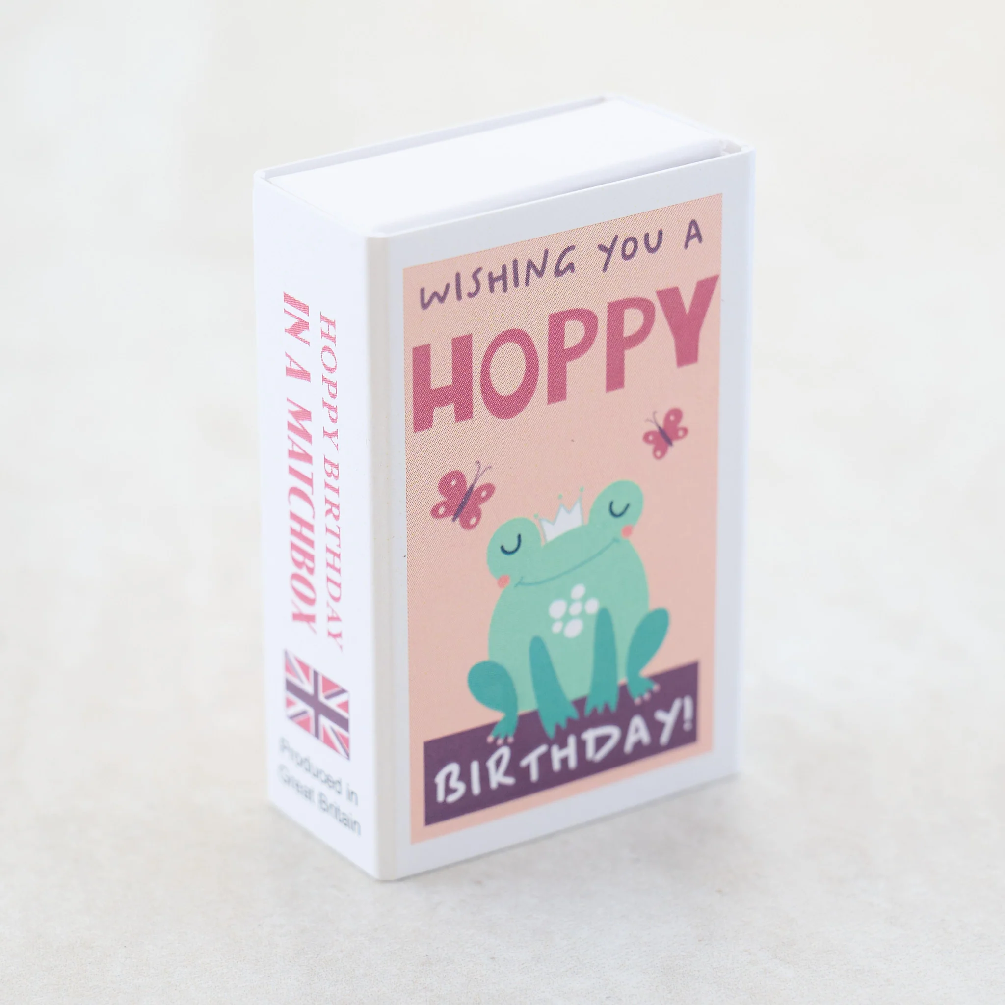 Happy Birthday Wool Felt Frog In A Matchbox - Image 5