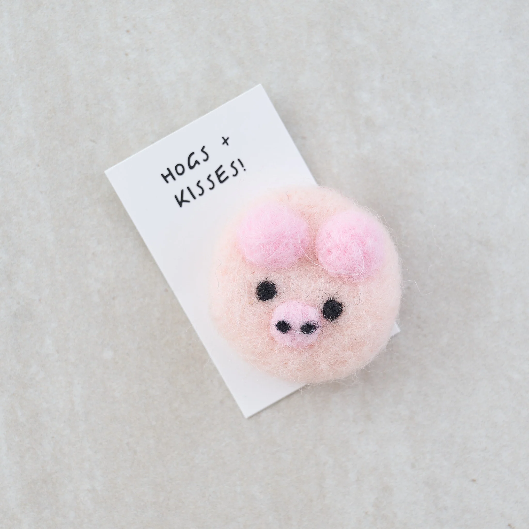 Happy Piggin' Birthday Wool Felt Pig In A Matchbox - Image 3