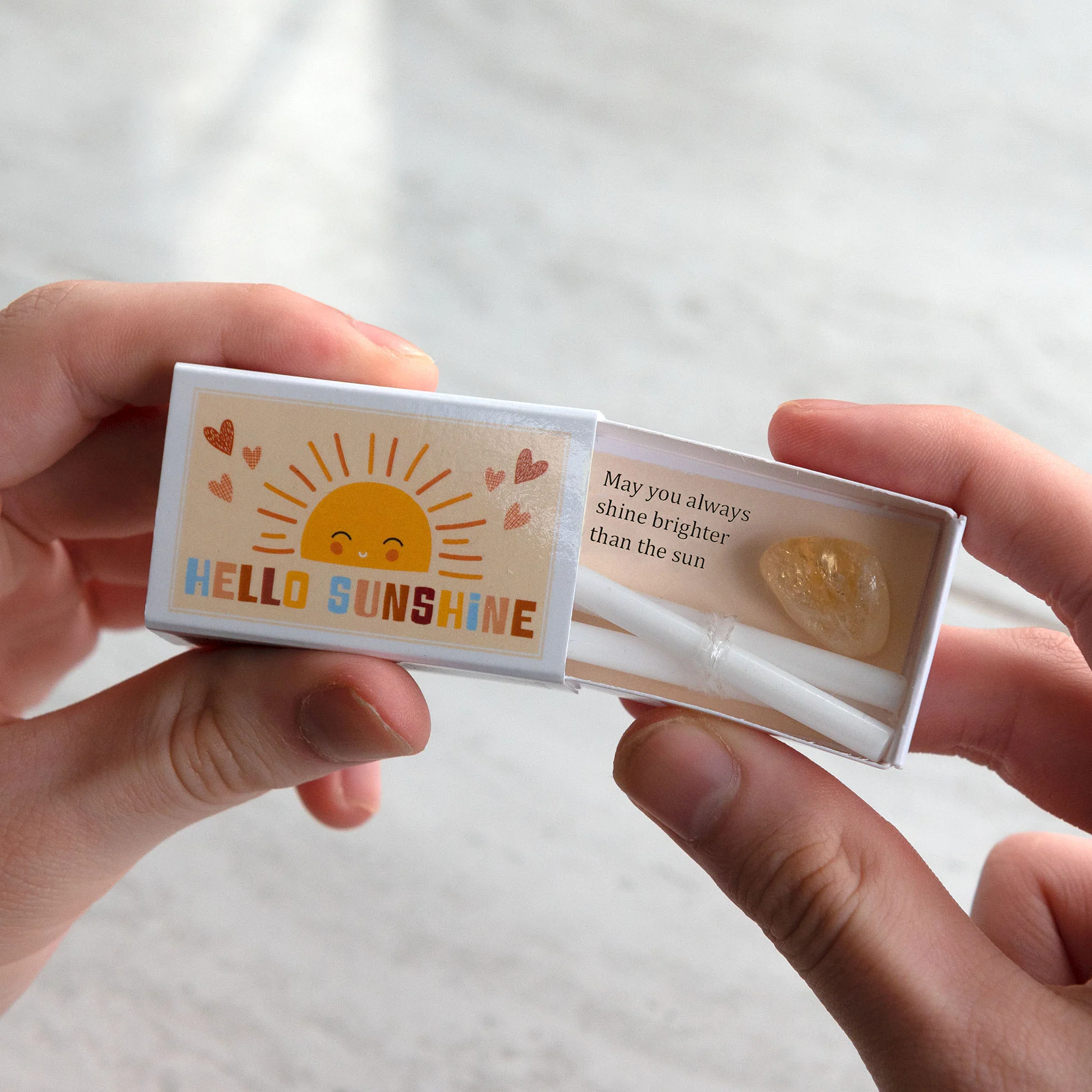 Hello Sunshine Mindfulness Gift In A Matchbox - Image 3