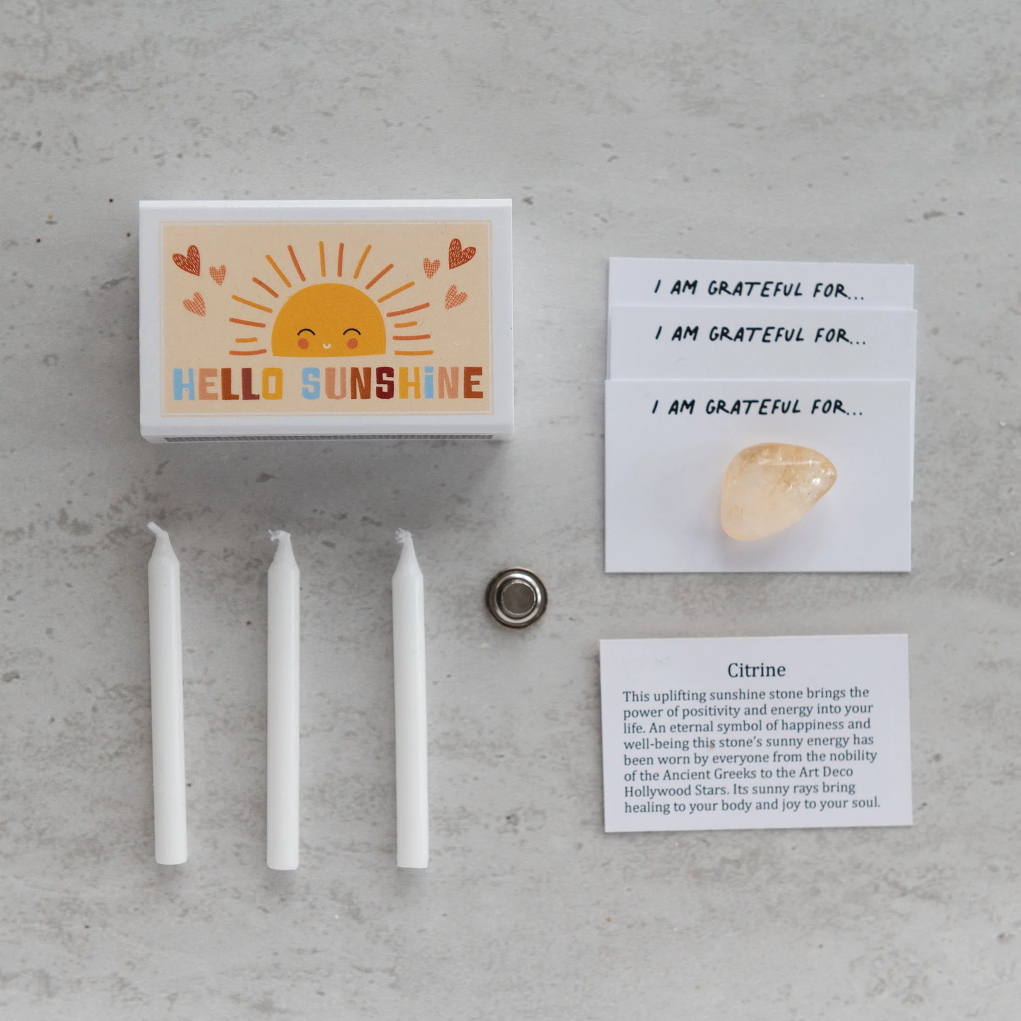 Hello Sunshine Mindfulness Gift In A Matchbox - Image 4
