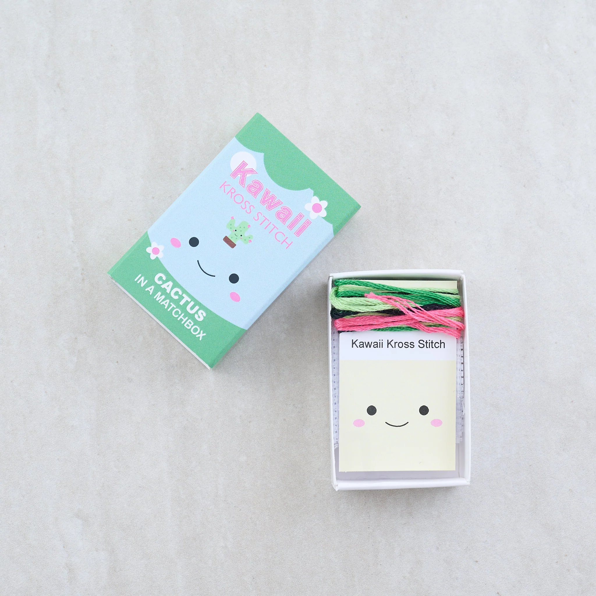 Kawaii Cactus Cross Stitch Kit - Image 4