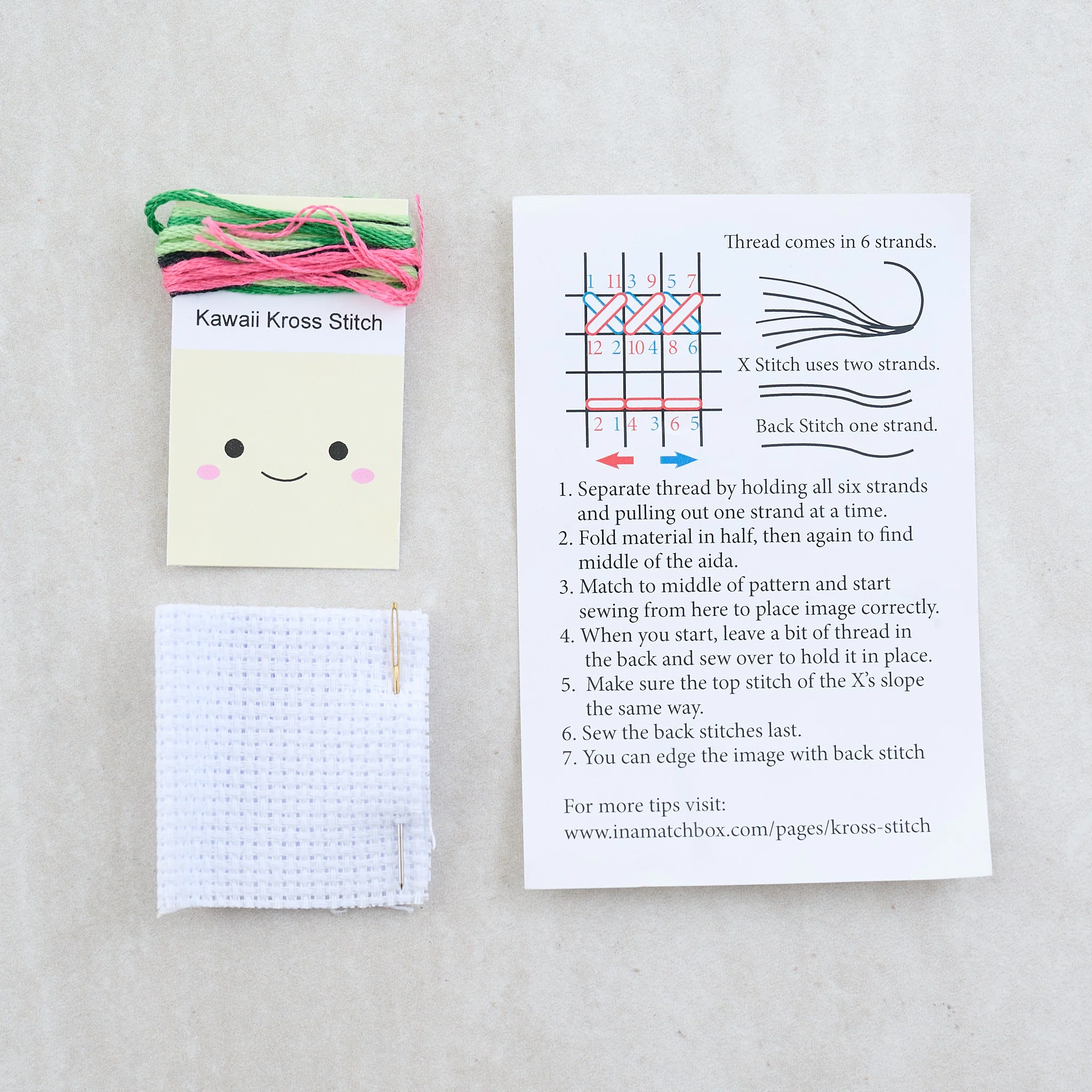 Kawaii Cactus Cross Stitch Kit - Image 5