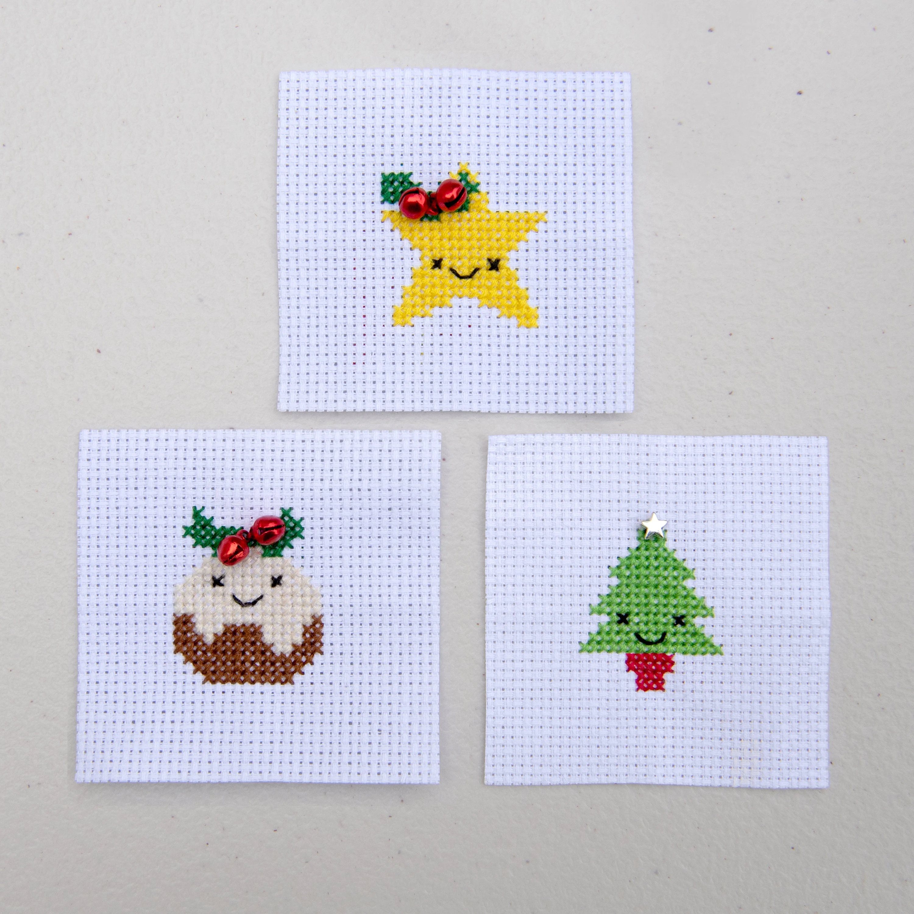 Kawaii Christmas Tree Mini Cross Stitch Kit - Image 8