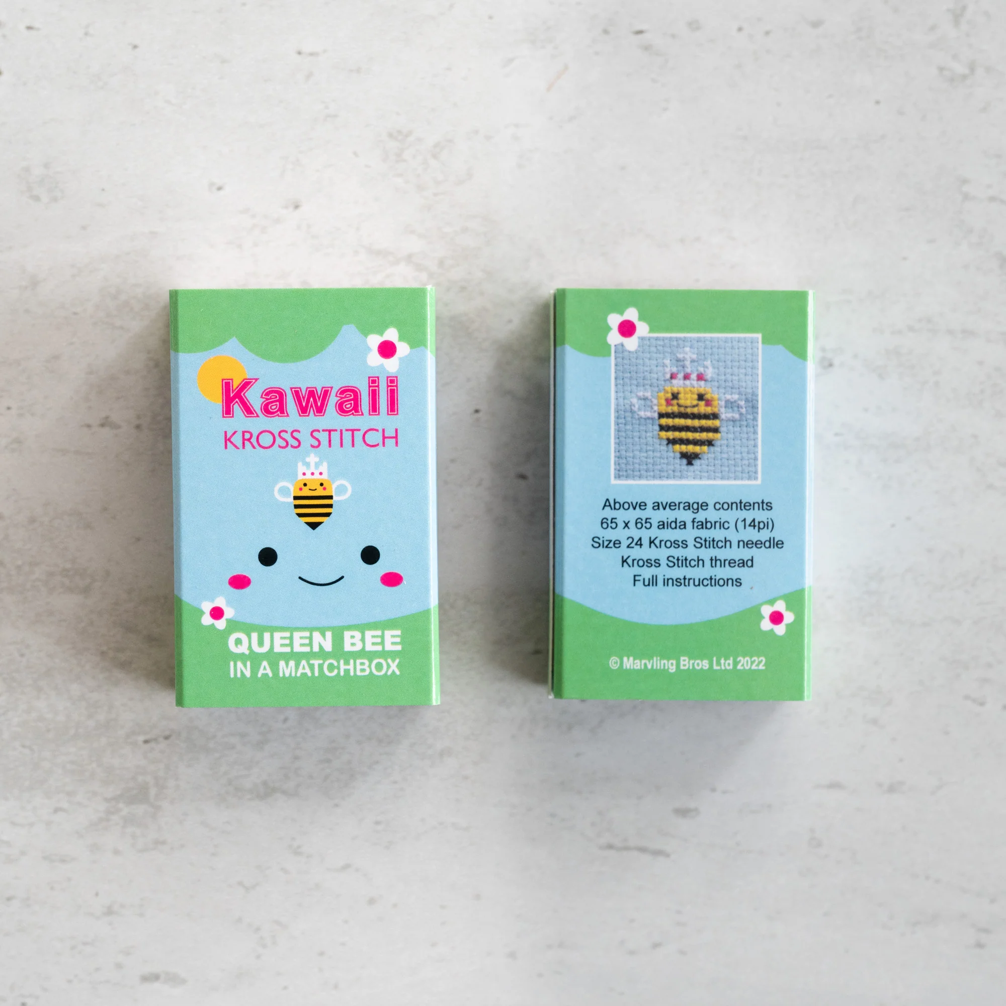 Kawaii Cross Stitch Queen Bee In A Matchbox - Image 6