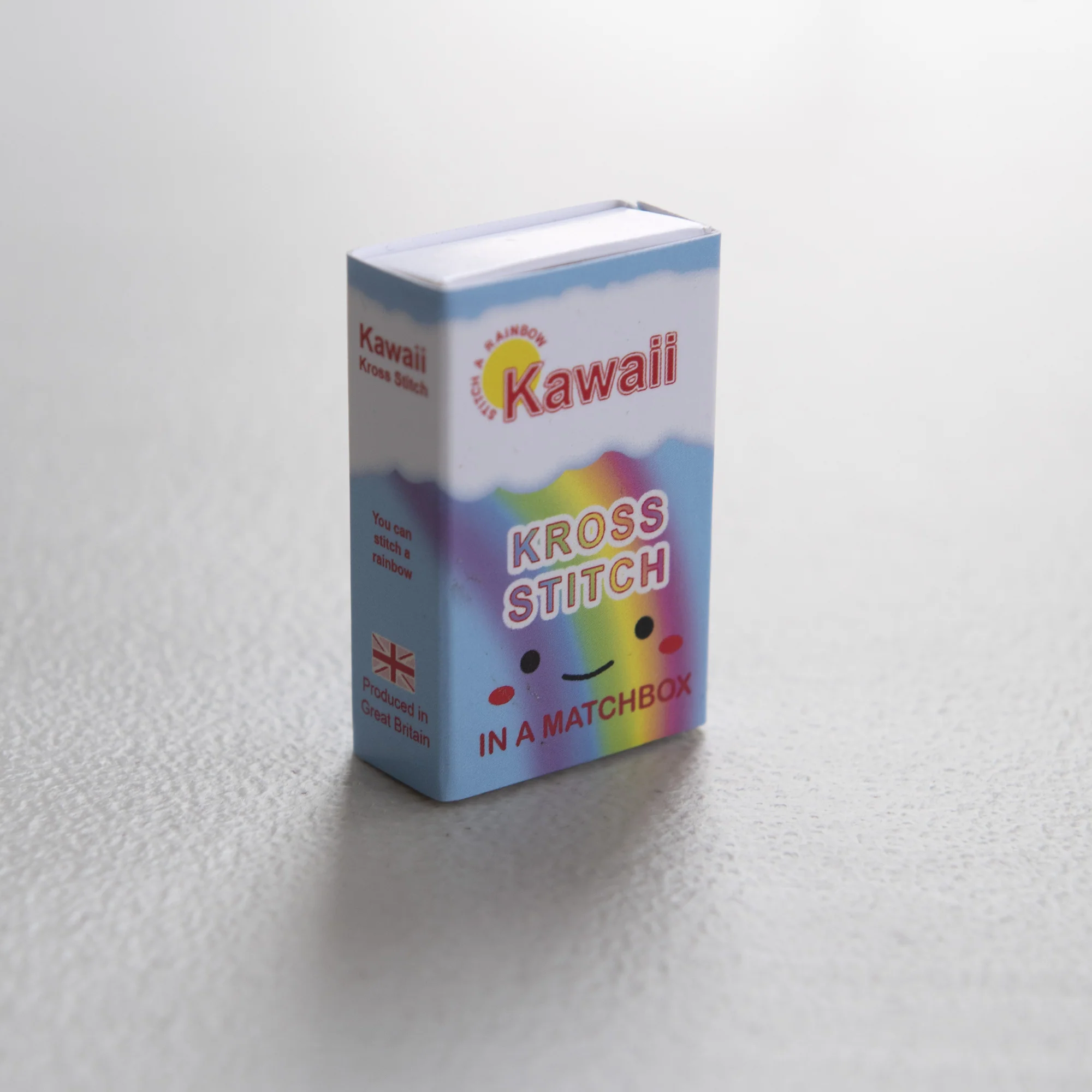 Kawaii Rainbow Arc Mini Cross Stitch Kit - Image 6