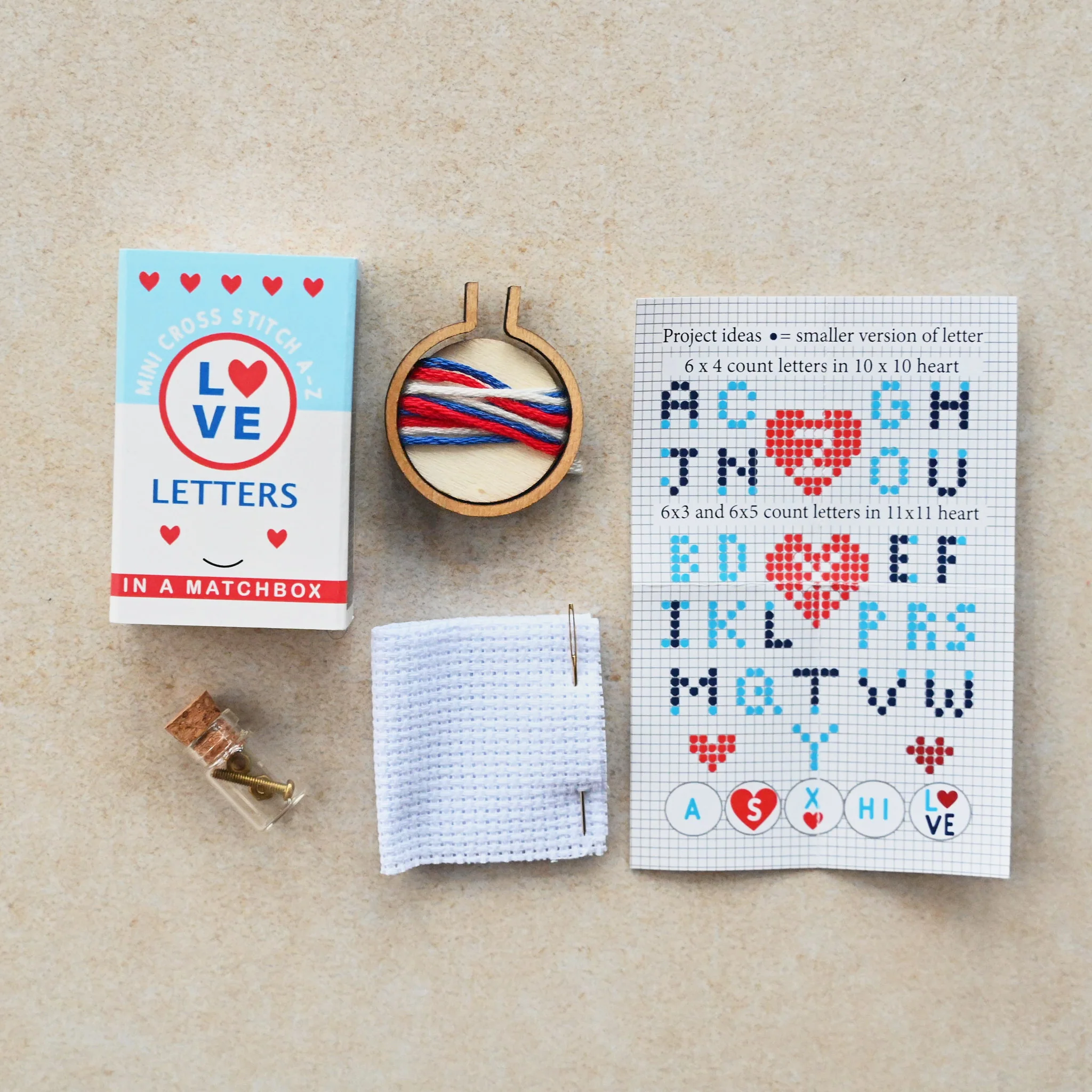 Love Letters Mini Hoop Cross Stitch - Image 3