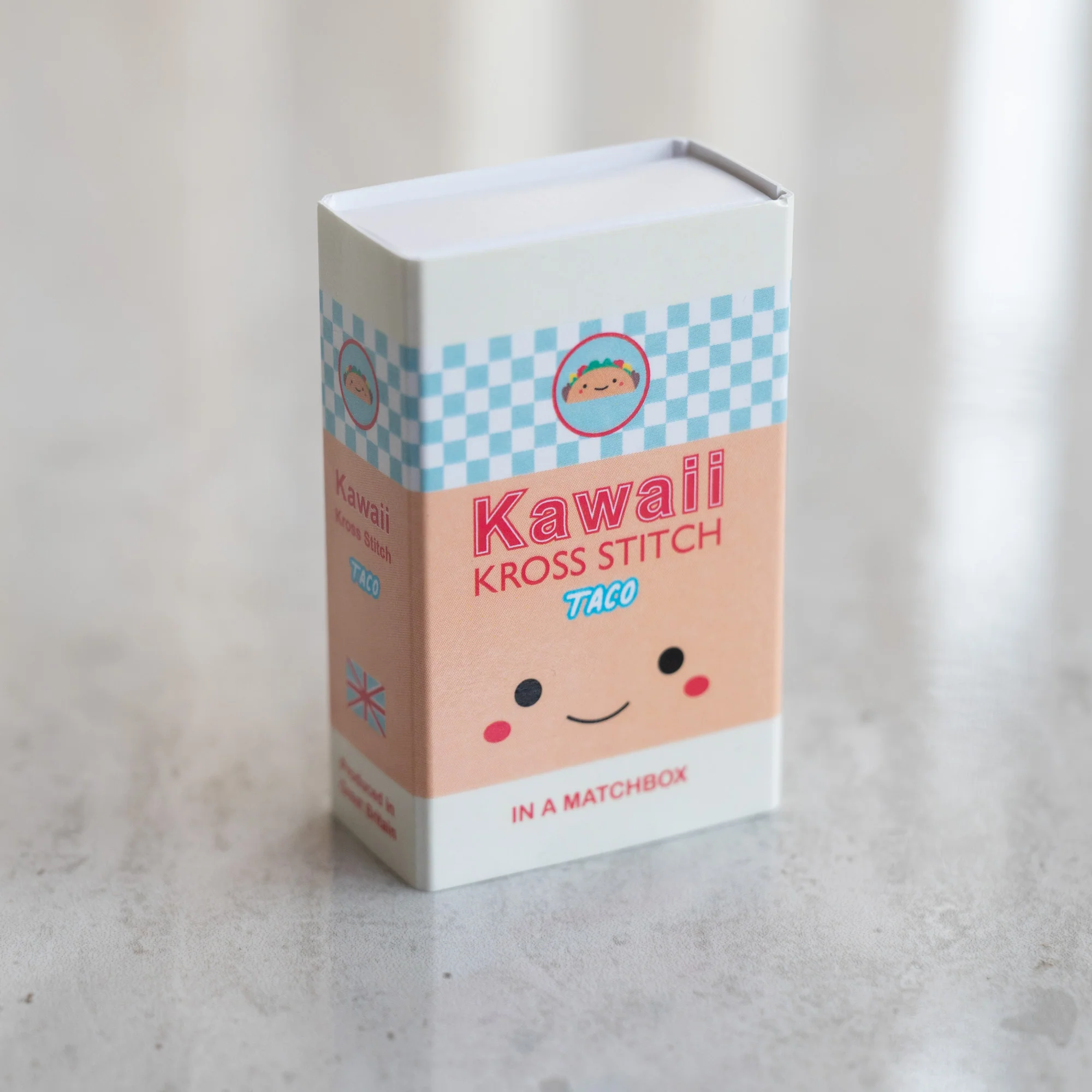 Mini Cross Stitch Kit With Kawaii Taco Design - Image 7