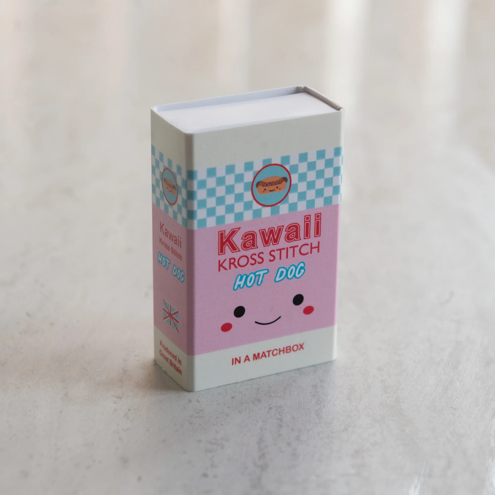 Mini Cross Stitch Kit With Kawaii Hot Dog Design - Image 5