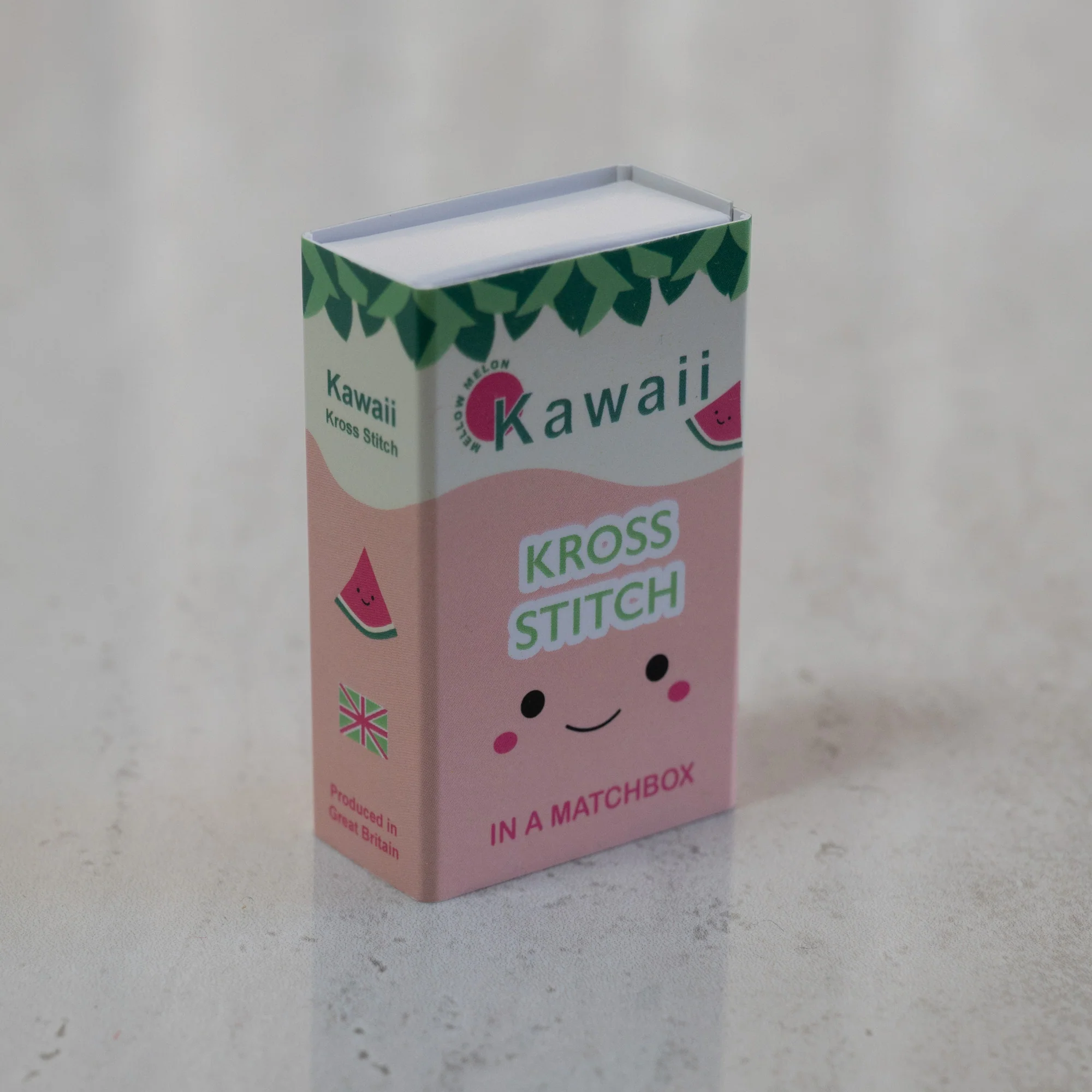 Mini Cross Stitch Kit With Kawaii Watermelon Design - Image 6