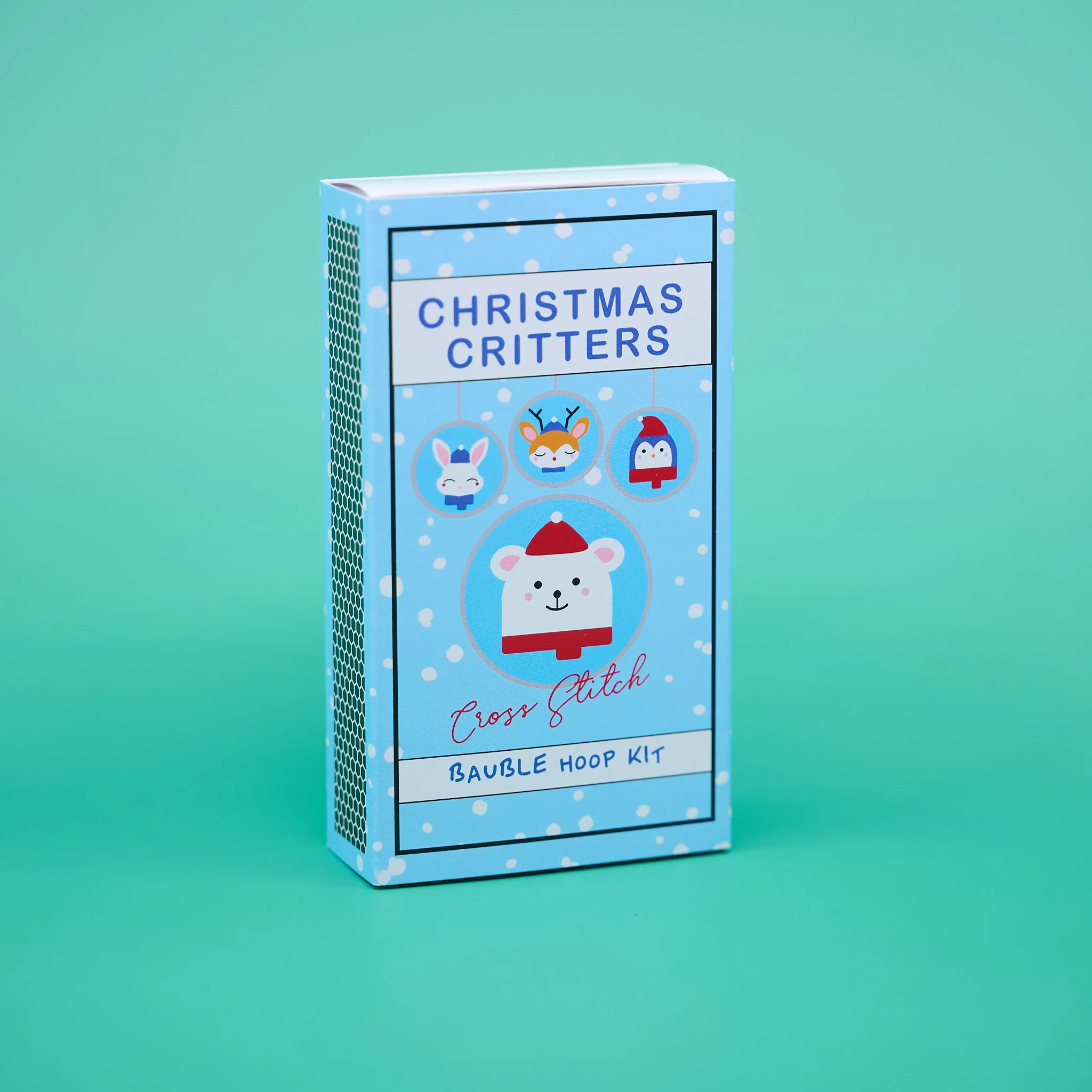 Mini Festive Animals Cross Stitch Kit – Mini Christmas Baubles - Image 5
