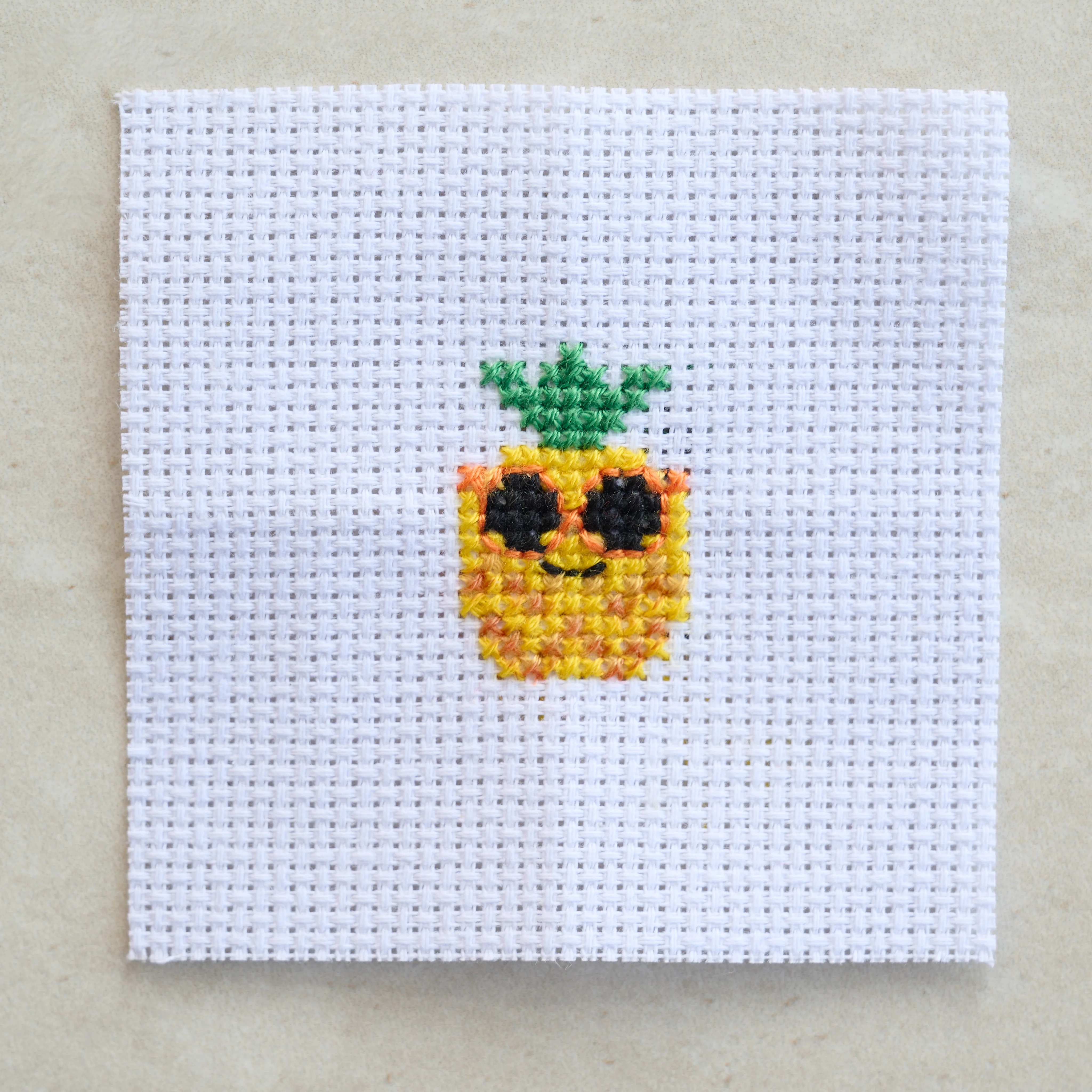 Kawaii Pineapple Cross Stitch Kit - Image 3