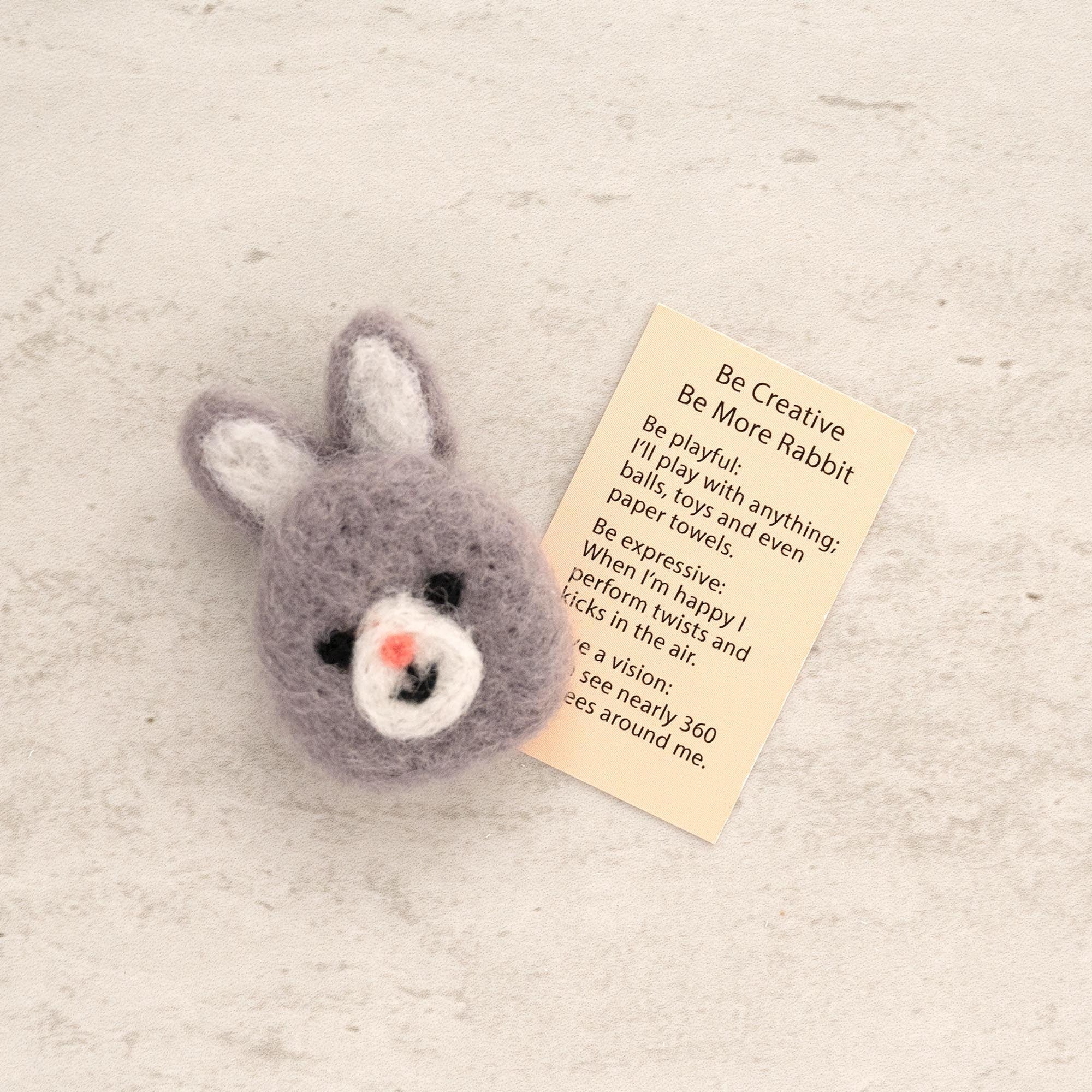 Wool Felt Rabbit Spirit Animal Gift In A Matchbox - Image 3