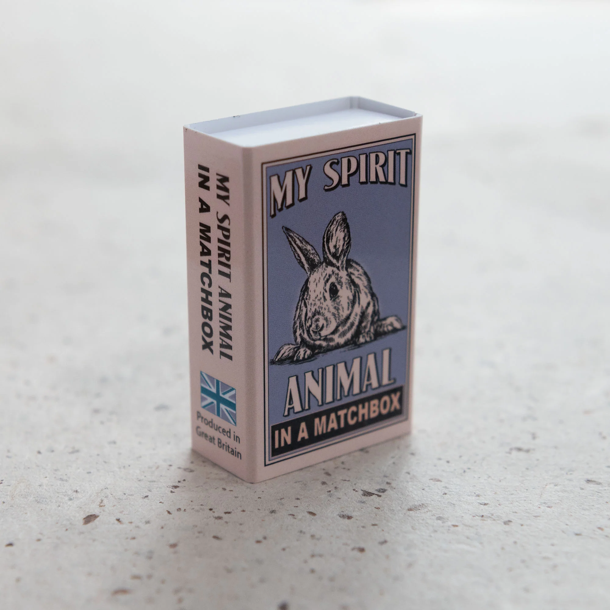 Wool Felt Rabbit Spirit Animal Gift In A Matchbox - Image 5
