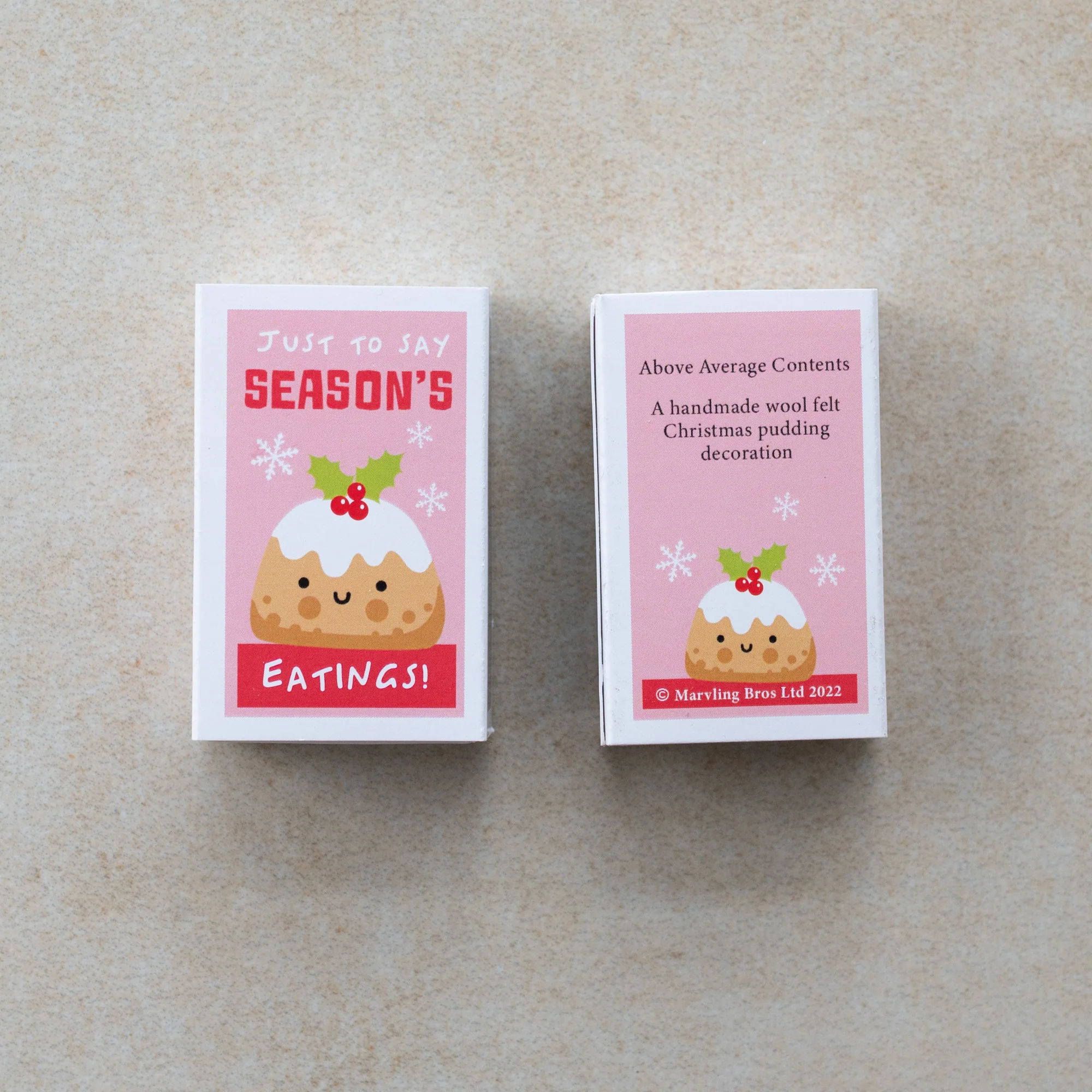 Seasons Greetings wool felt bauble - Image 9