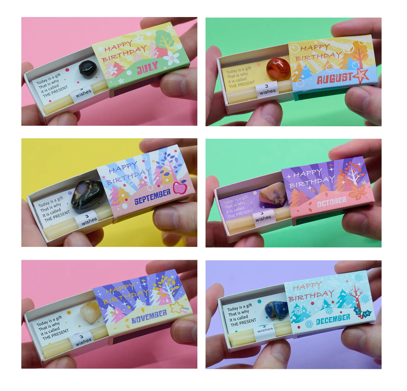 Mindful Birthstone Gift In A Matchbox - Image 10