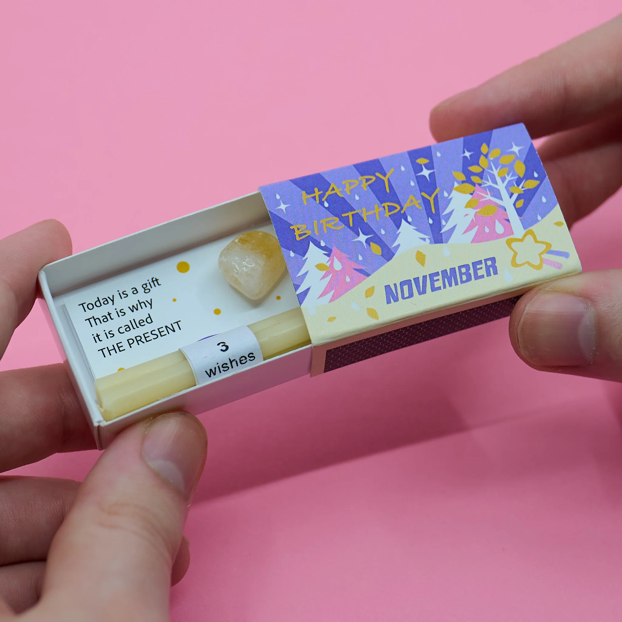 Mindful Birthstone Gift In A Matchbox - Image 22