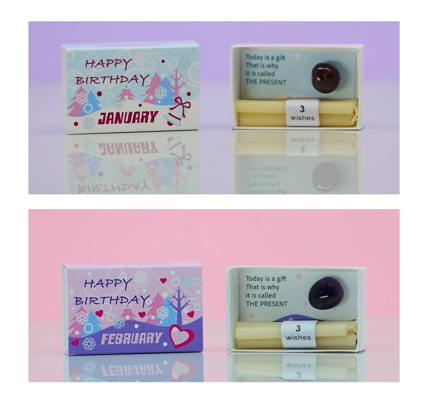 Mindful Birthstone Gift In A Matchbox - Image 3