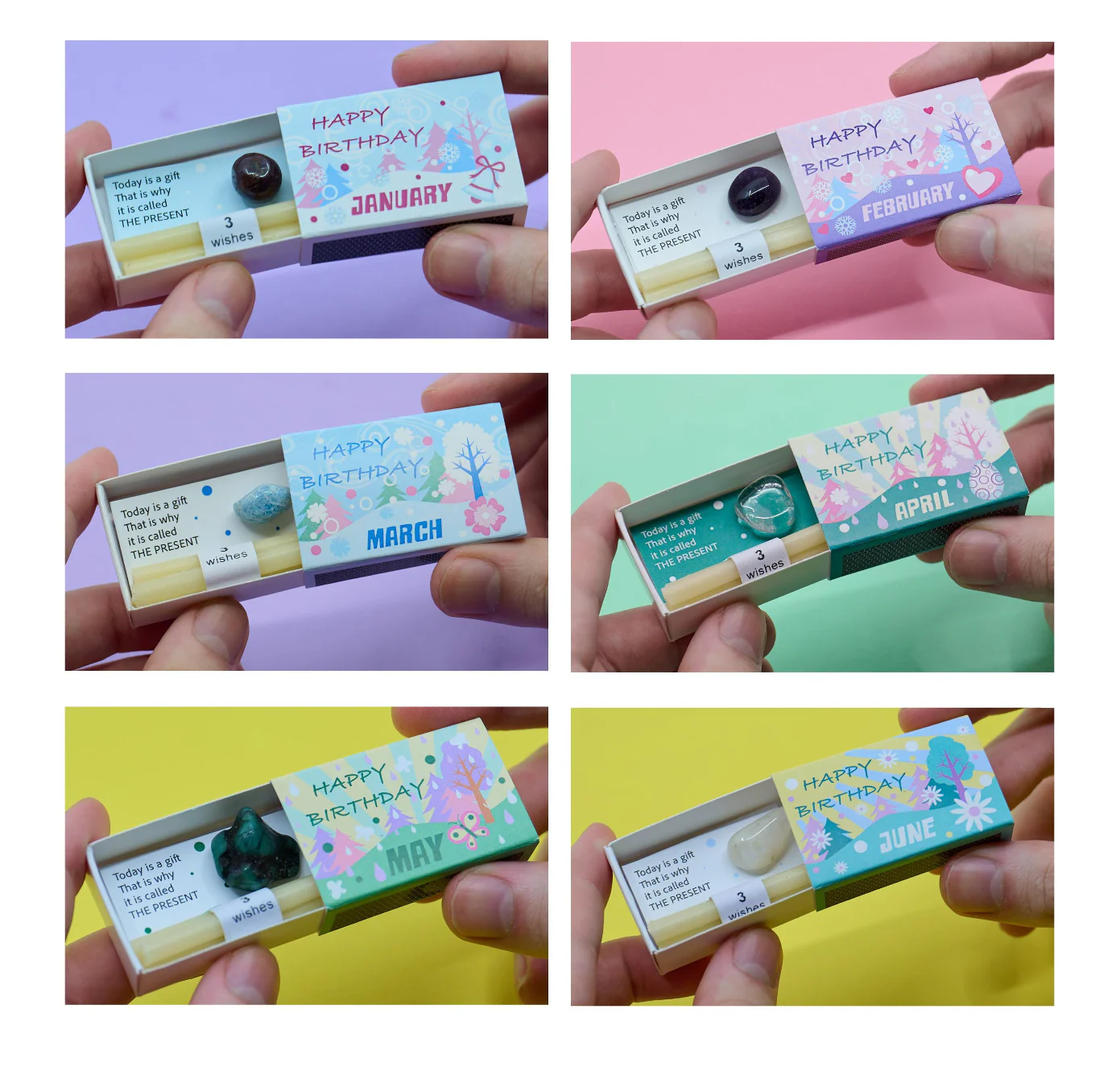 Mindful Birthstone Gift In A Matchbox - Image 9