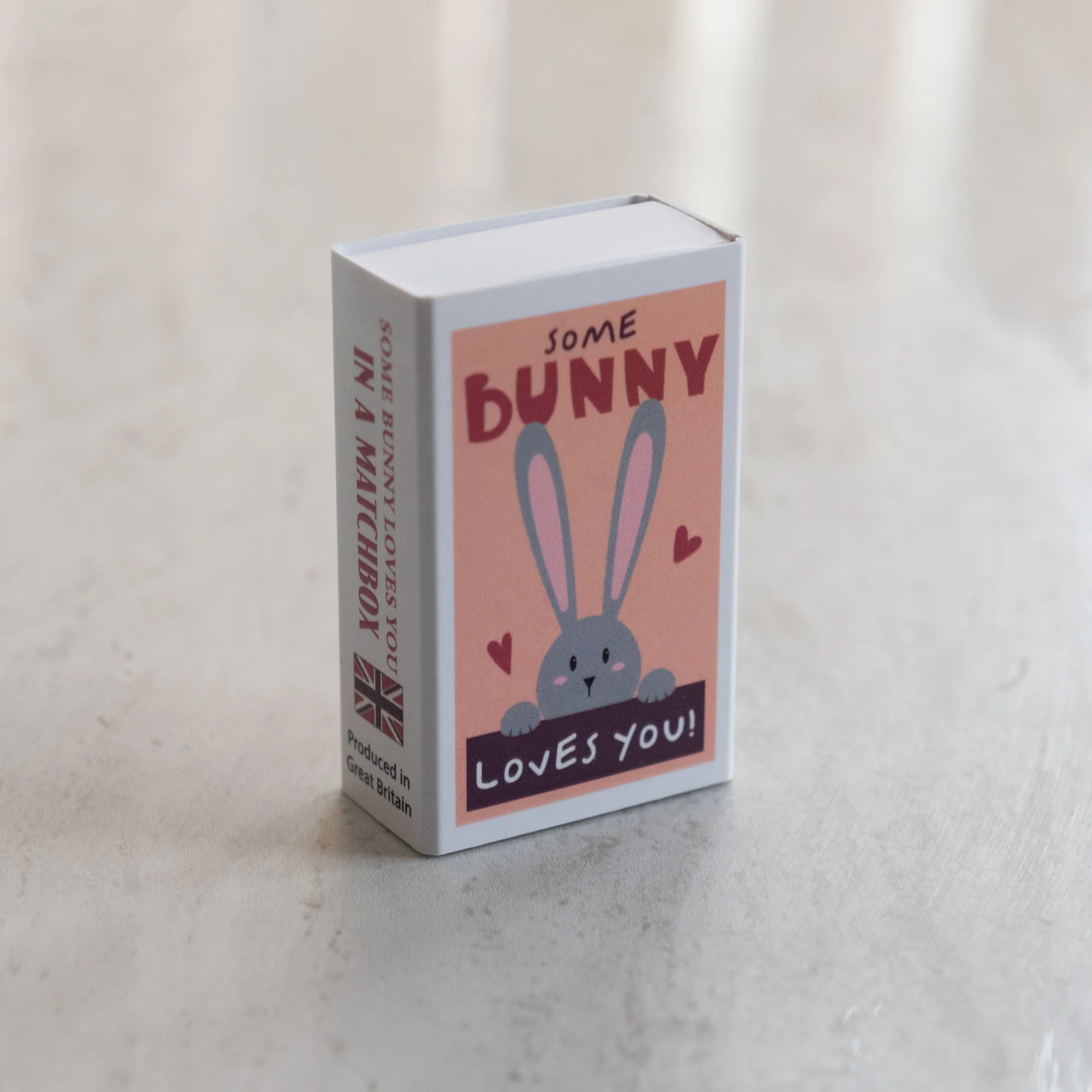 Some Bunny Loves You Wool Felt Rabbit In A Matchbox - Image 5