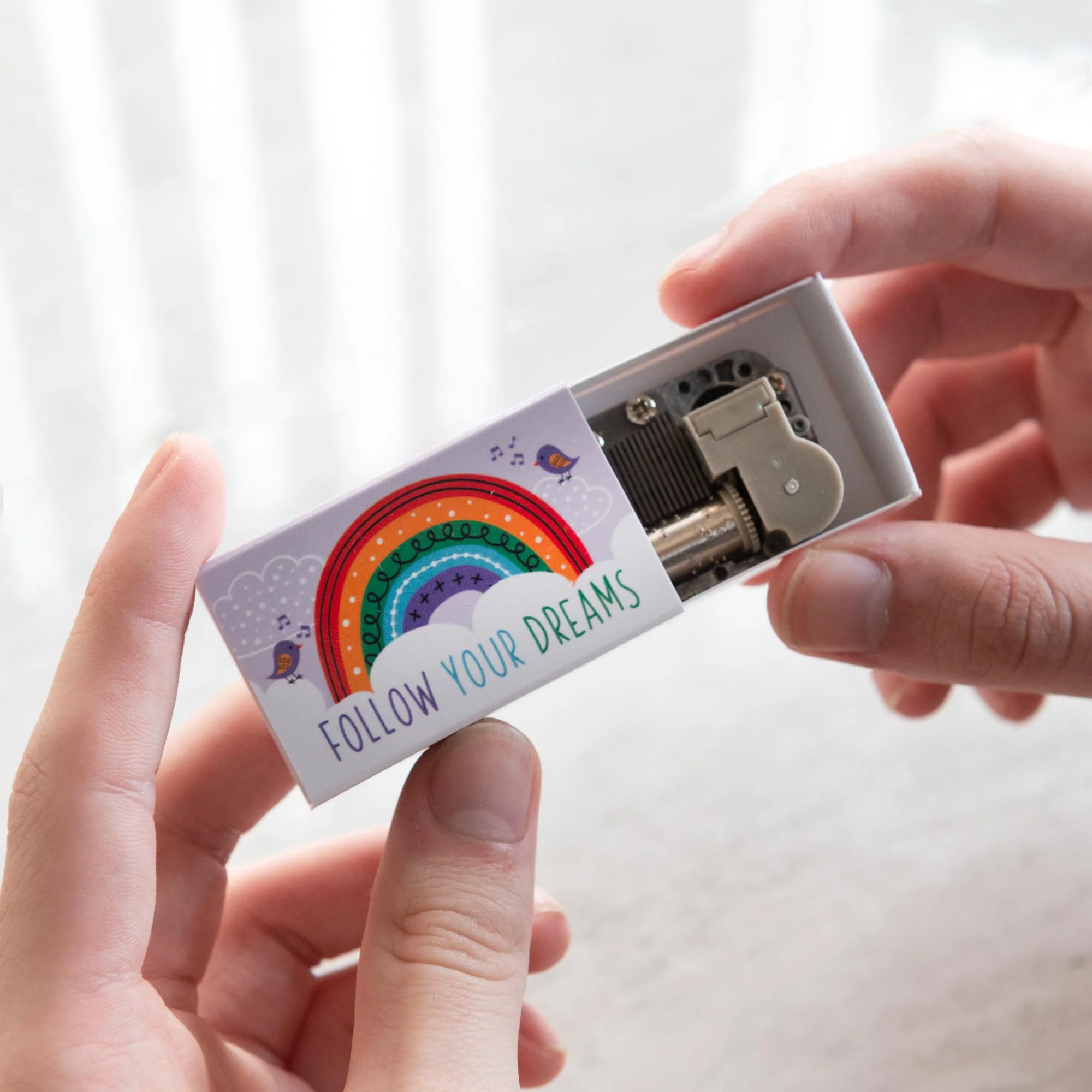 Somewhere Over The Rainbow Music Box Kit In A Matchbox - Image 2