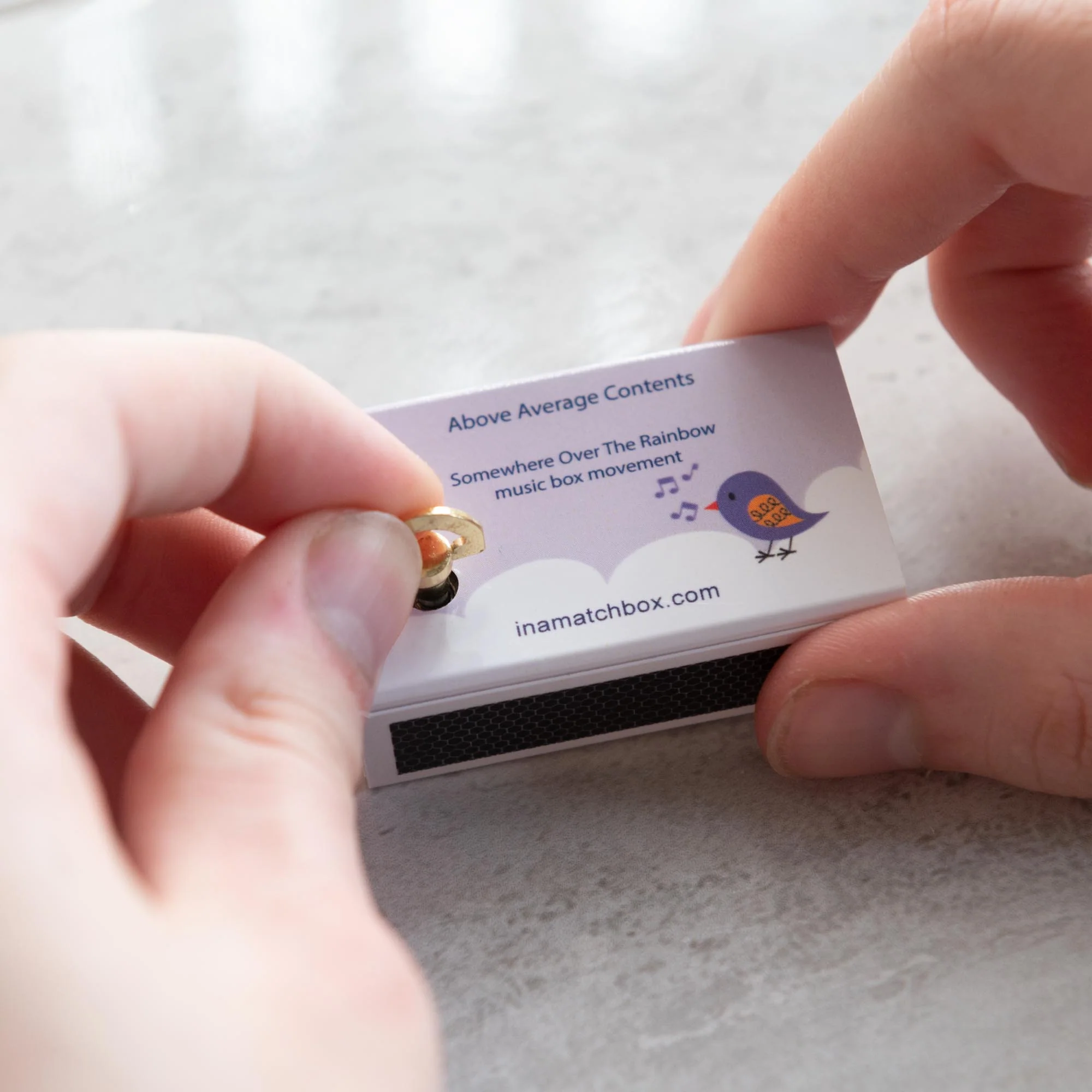 Somewhere Over The Rainbow Music Box Kit In A Matchbox - Image 3