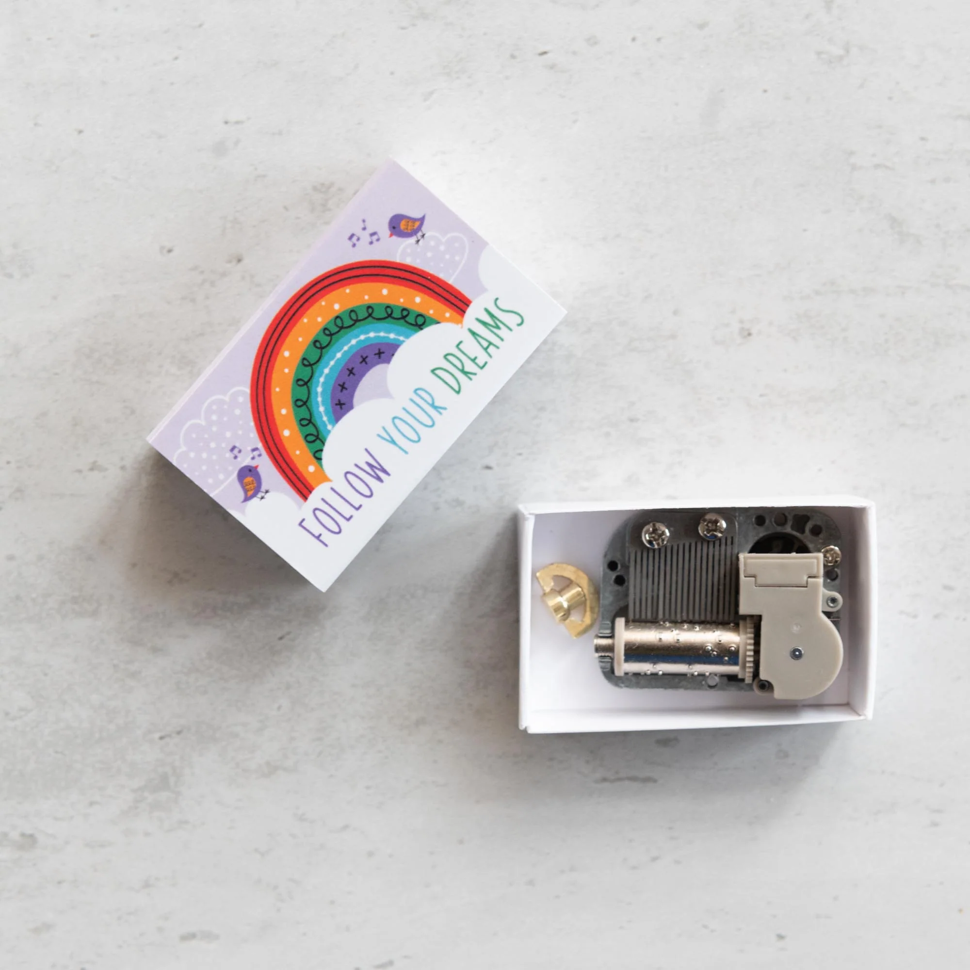 Somewhere Over The Rainbow Music Box Kit In A Matchbox - Image 4