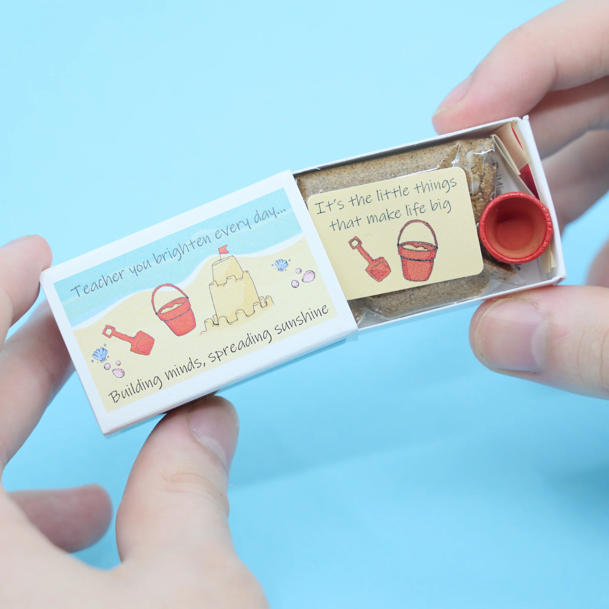 Thank You Teacher Sand Kit Gift In A Matchbox - Image 3