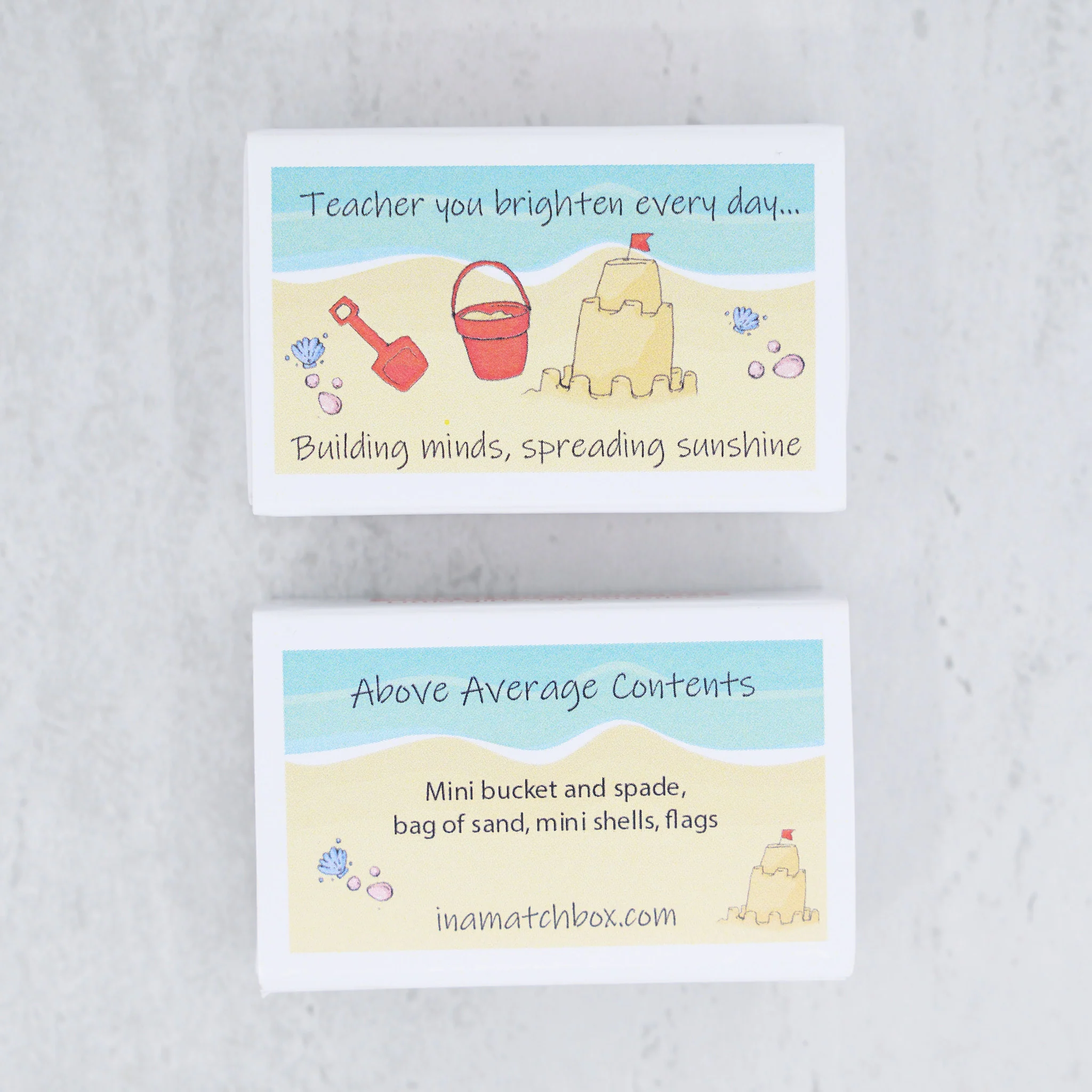 Thank You Teacher Sand Kit Gift In A Matchbox - Image 7