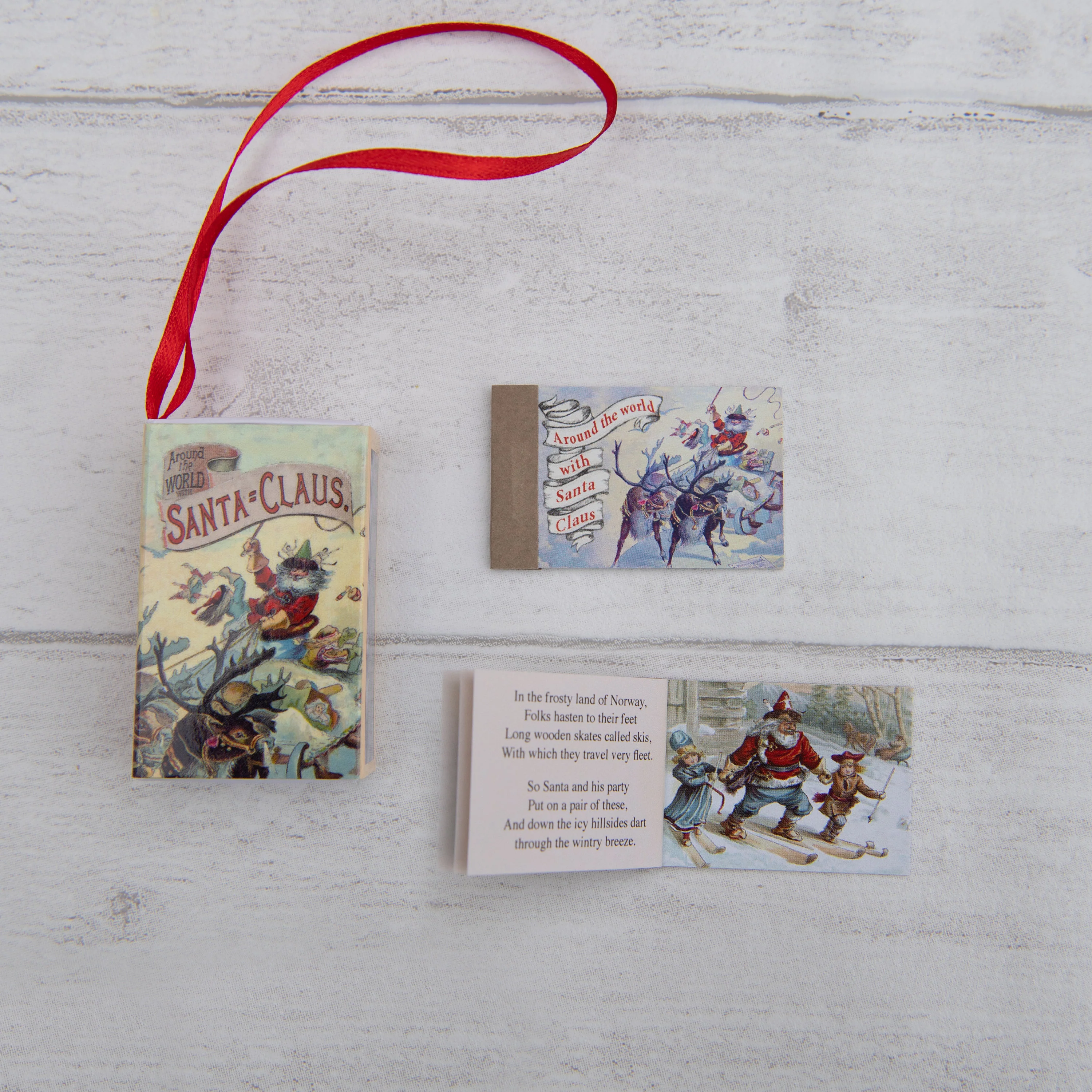 Tree Decoration 'Around The World With Santa Claus' Victorian Poem - Image 4