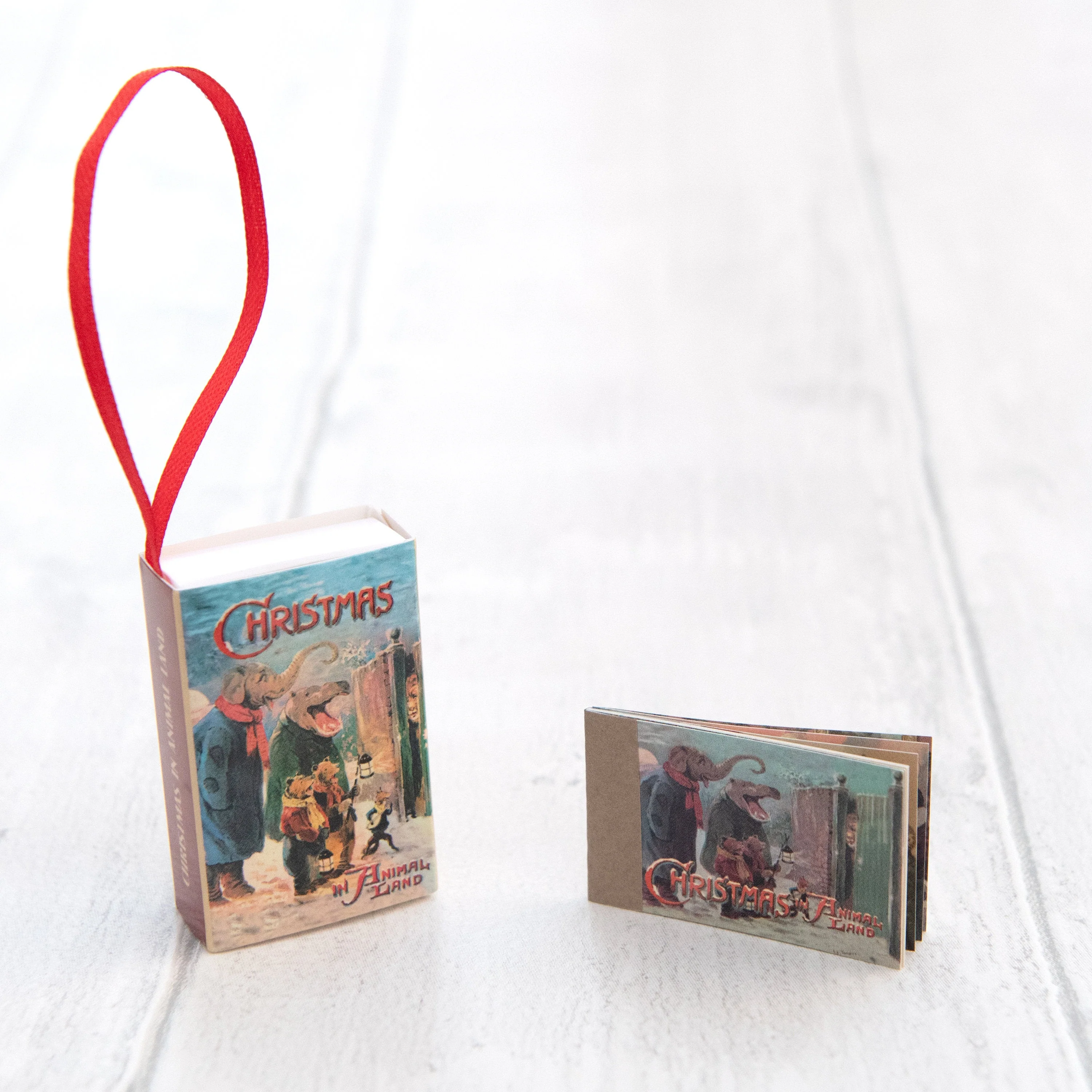 Tree Decoration 'Christmas In Animal Land' Victorian Poem - Image 3