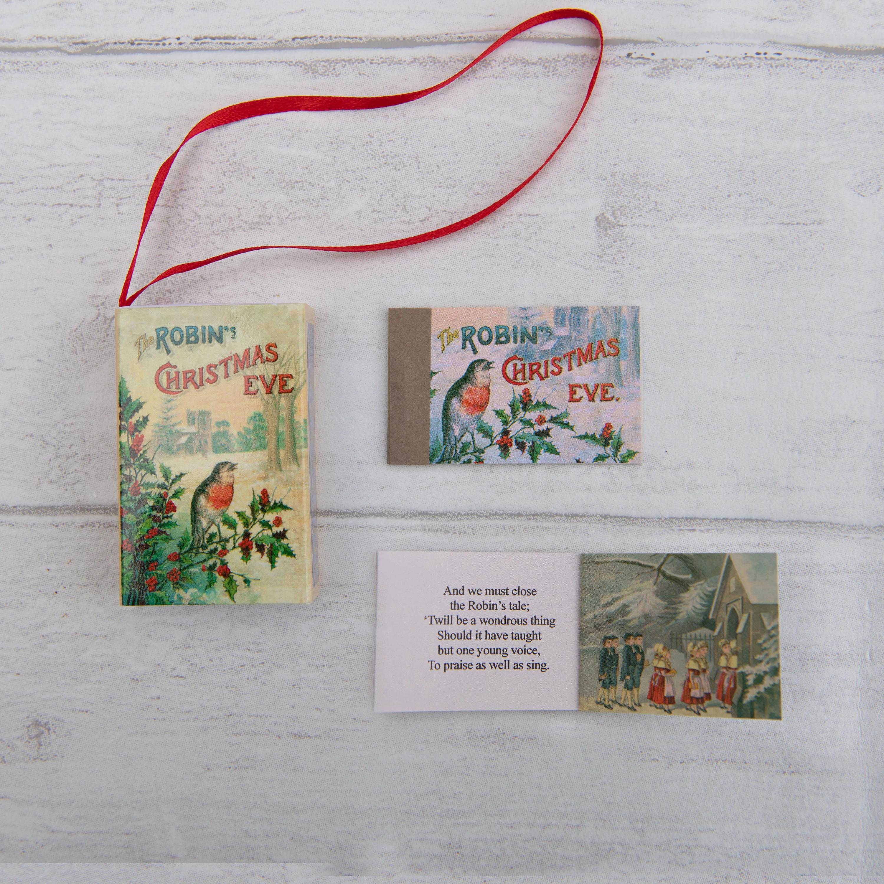 Tree Decoration Christmas Robin Victorian Poem - Image 4