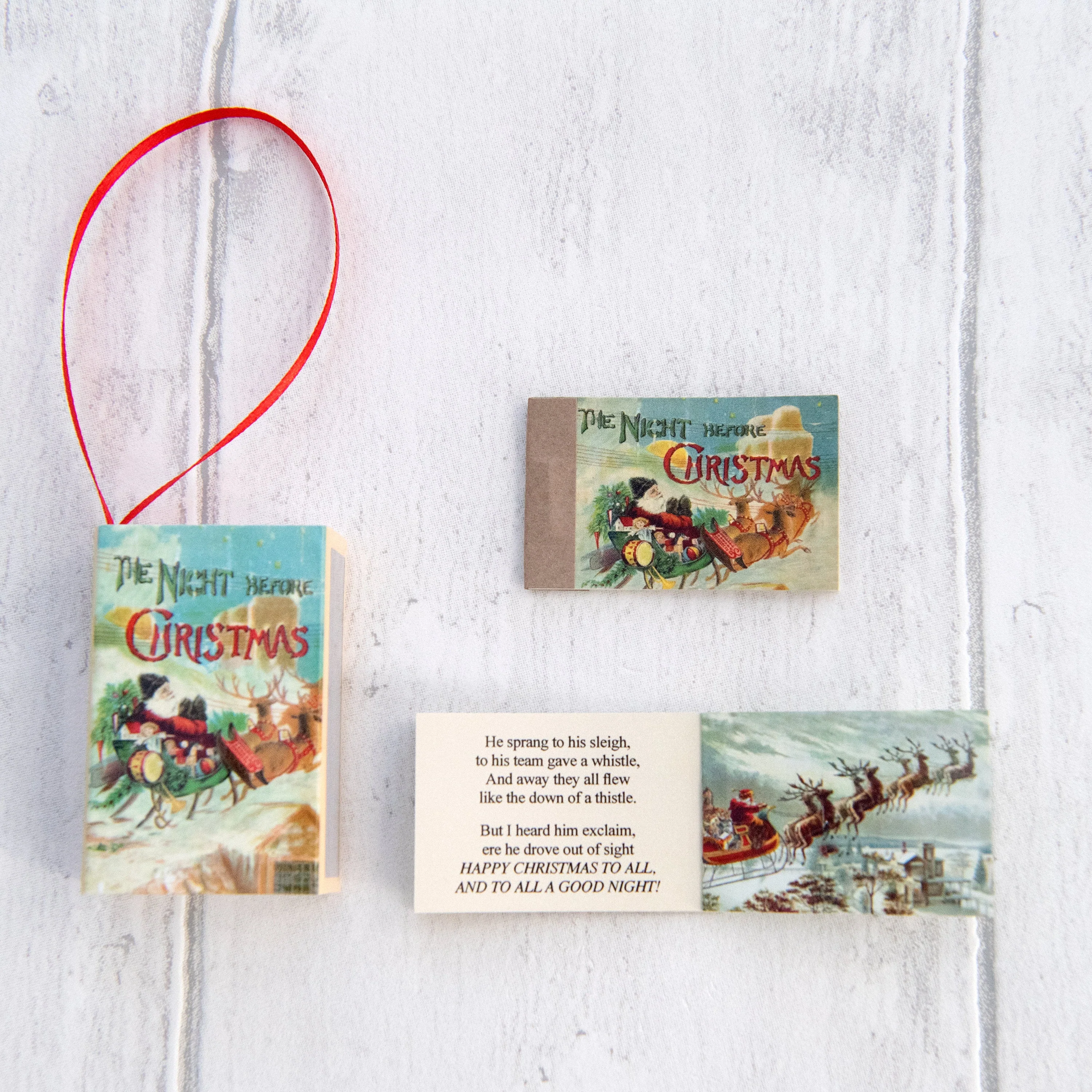 Tree Decoration 'Twas The Night Before Christmas' Victorian Poem - Image 10
