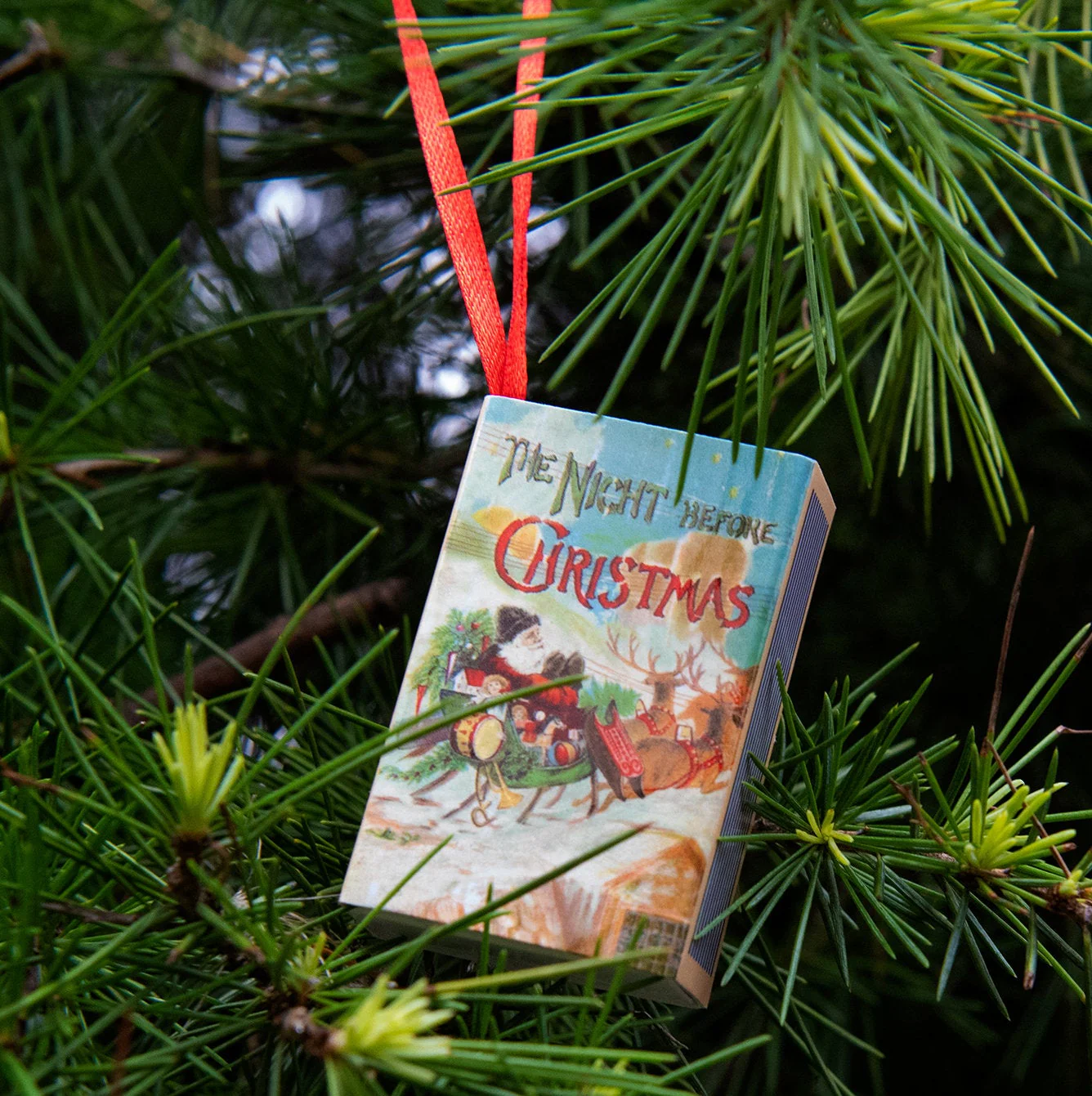 Tree Decoration 'Twas The Night Before Christmas' Victorian Poem - Image 3