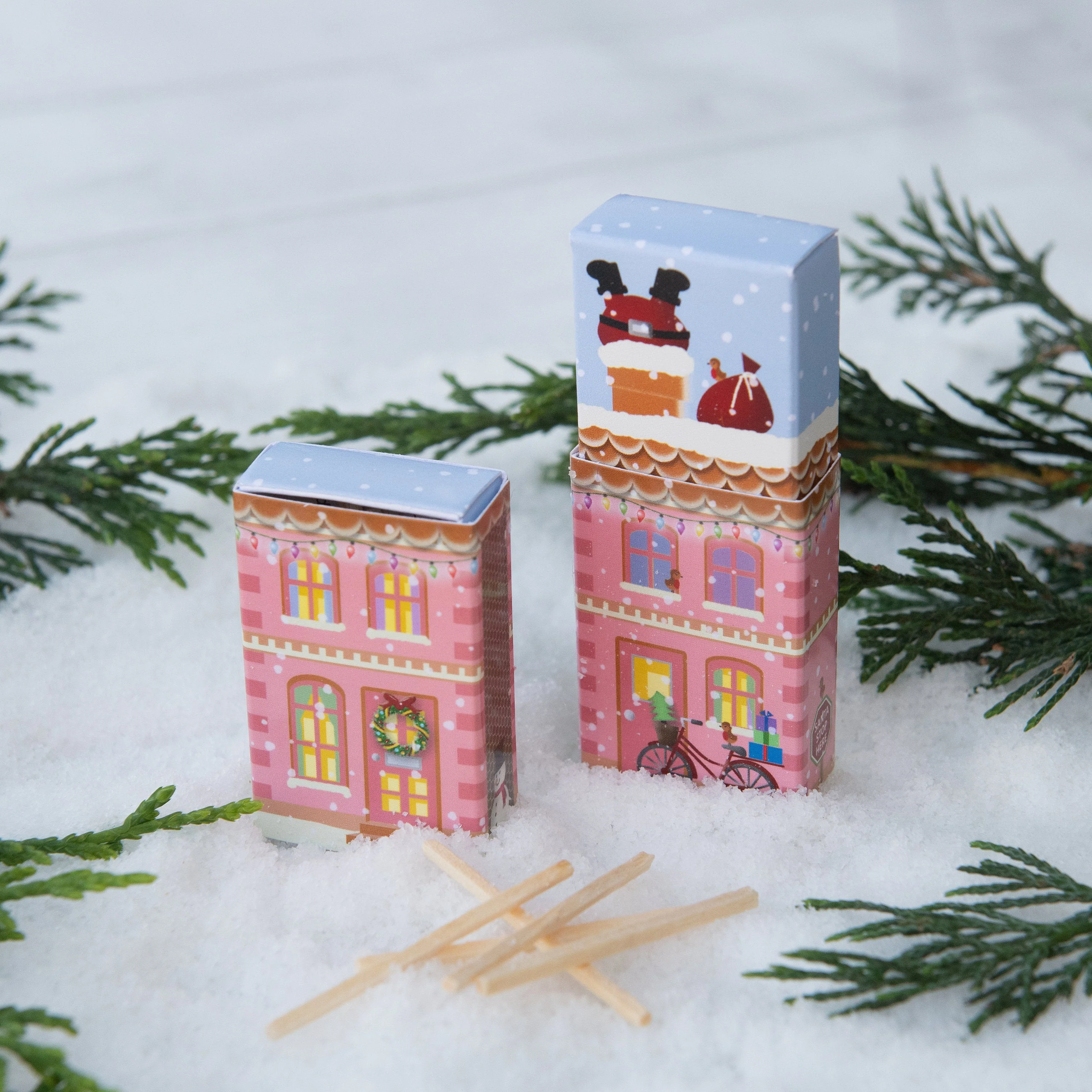 Village Scene Matchstick Puzzles Alternative Christmas Cracker Set - Image 8
