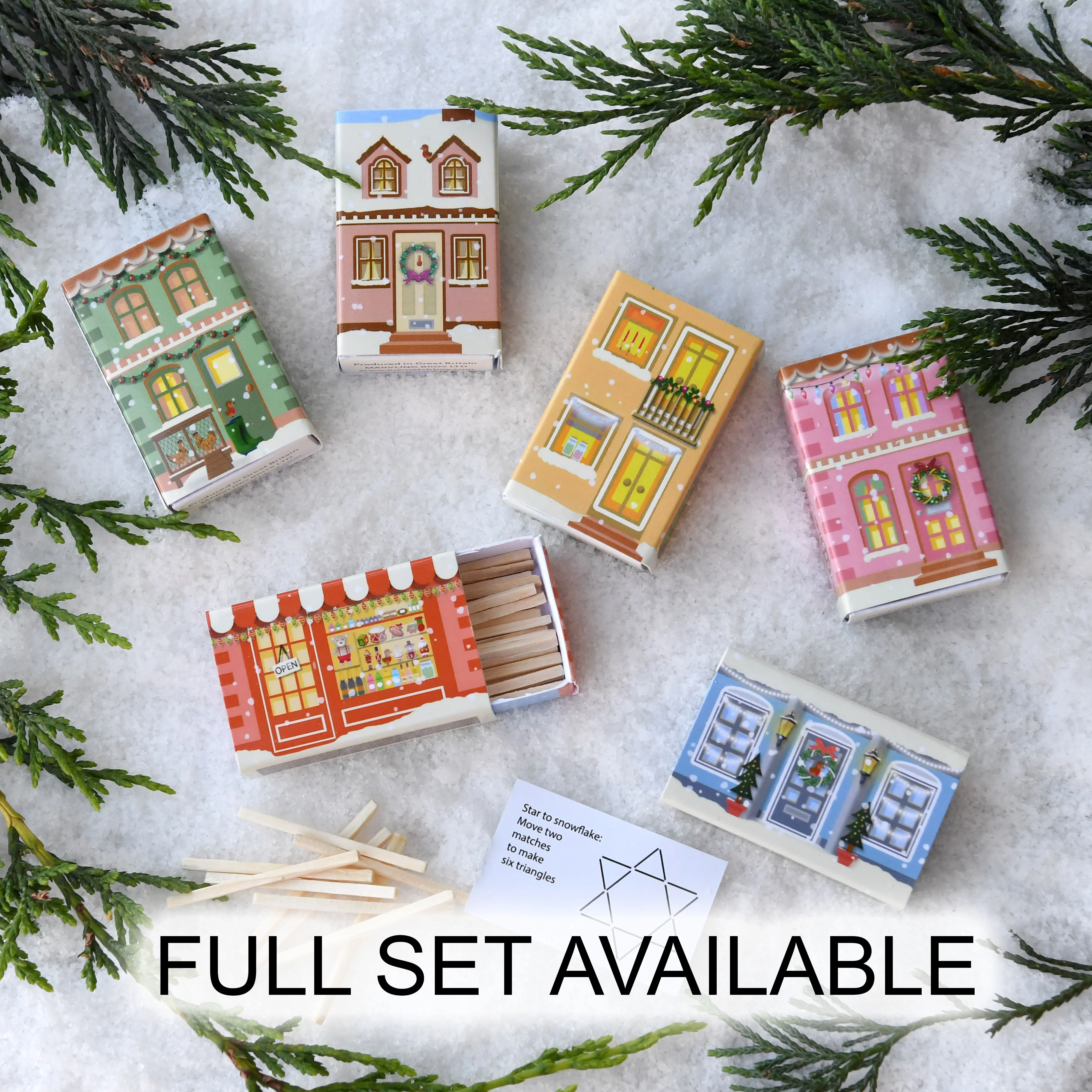 Village Scene Matchstick Puzzles Alternative Christmas Cracker - Single Box - Image 9
