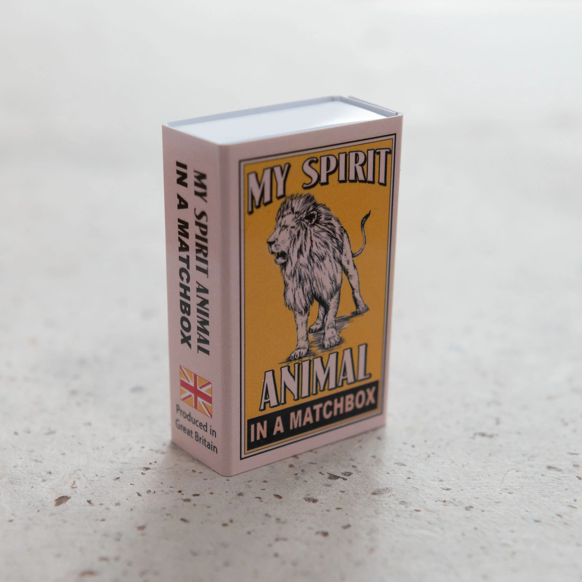 Wool Felt Lion Spirit Animal Gift In A Matchbox - Image 6