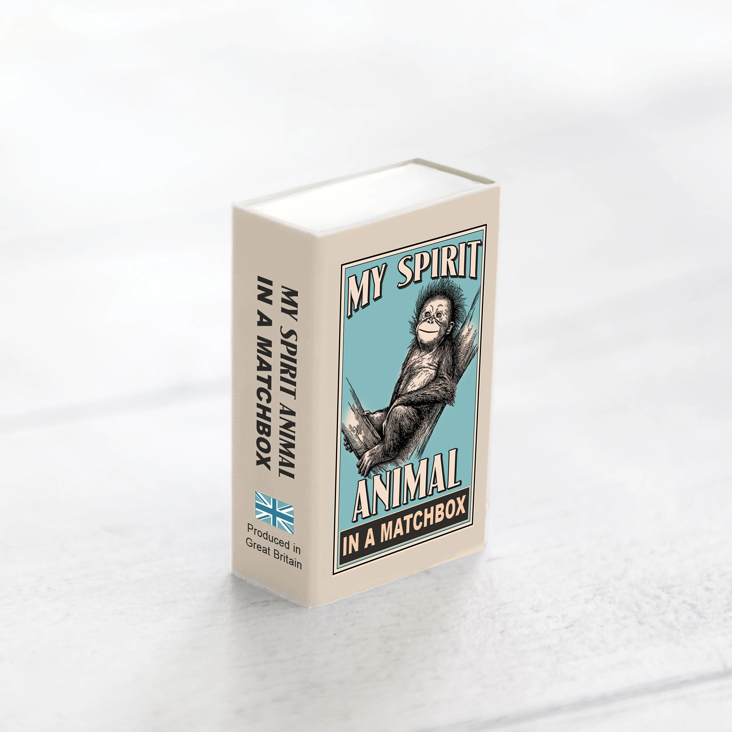 Wool Felt Orangutan Spirit Animal Gift In A Matchbox - Image 4