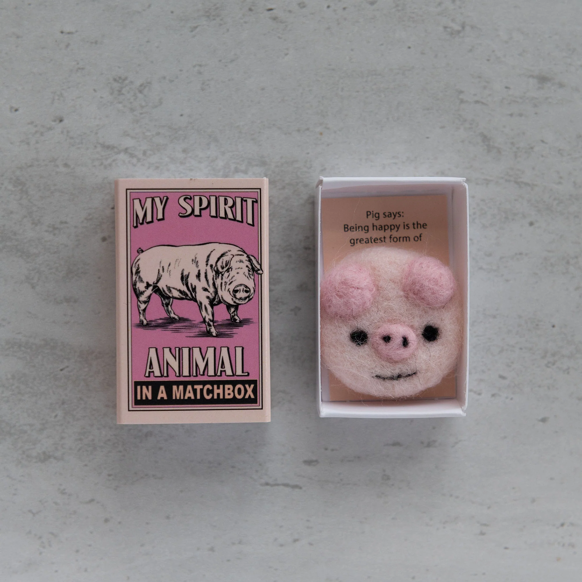Wool Felt Pig Spirit Animal Gift - Image 4