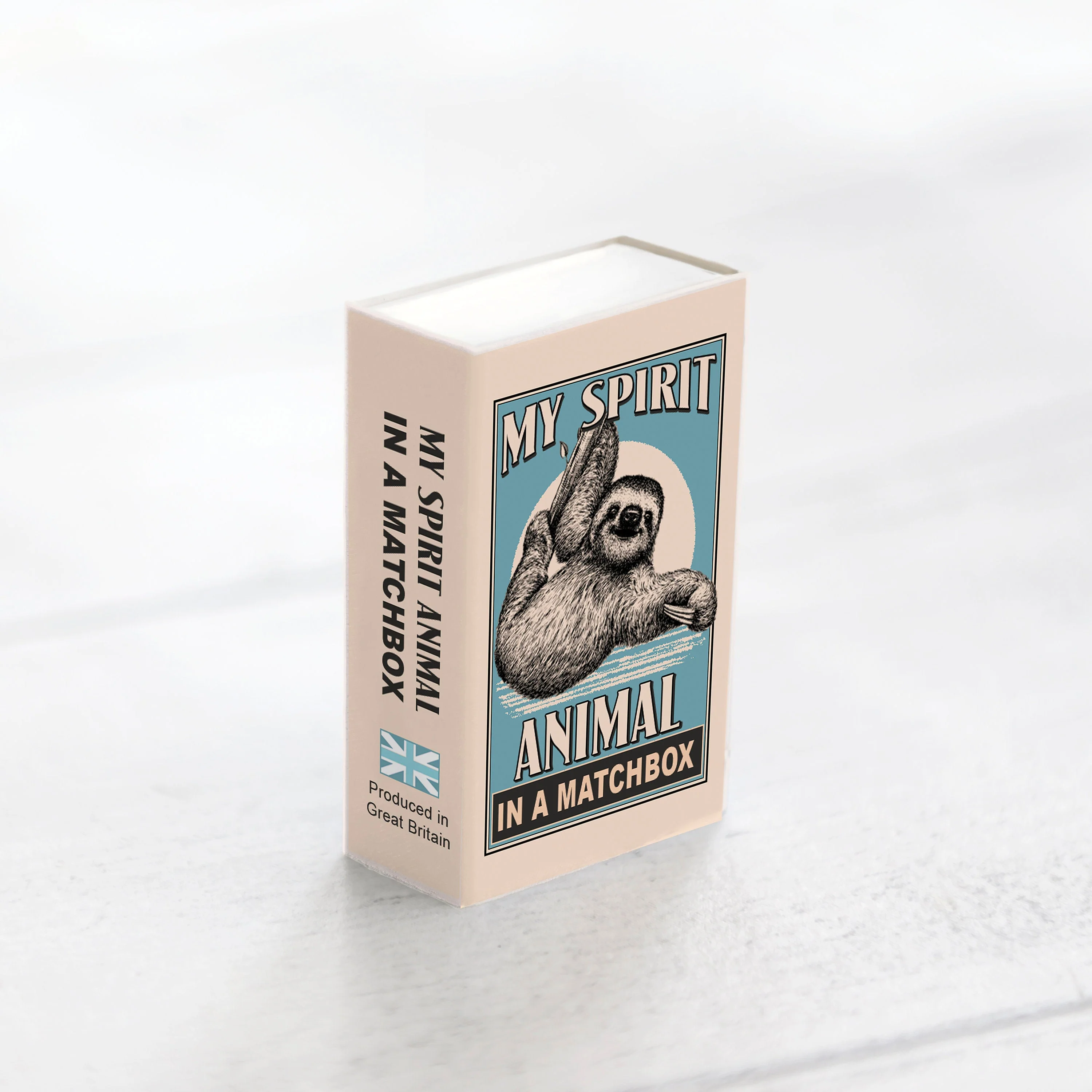 Wool Felt Sloth Spirit Animal Gift In A Matchbox - Image 4