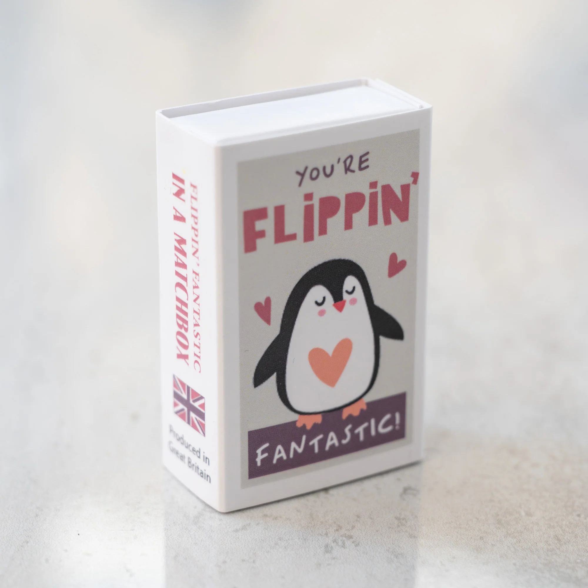 You're Flippin' Fantastic ' Be My Penguin' Wool Felt Penguin - Image 6