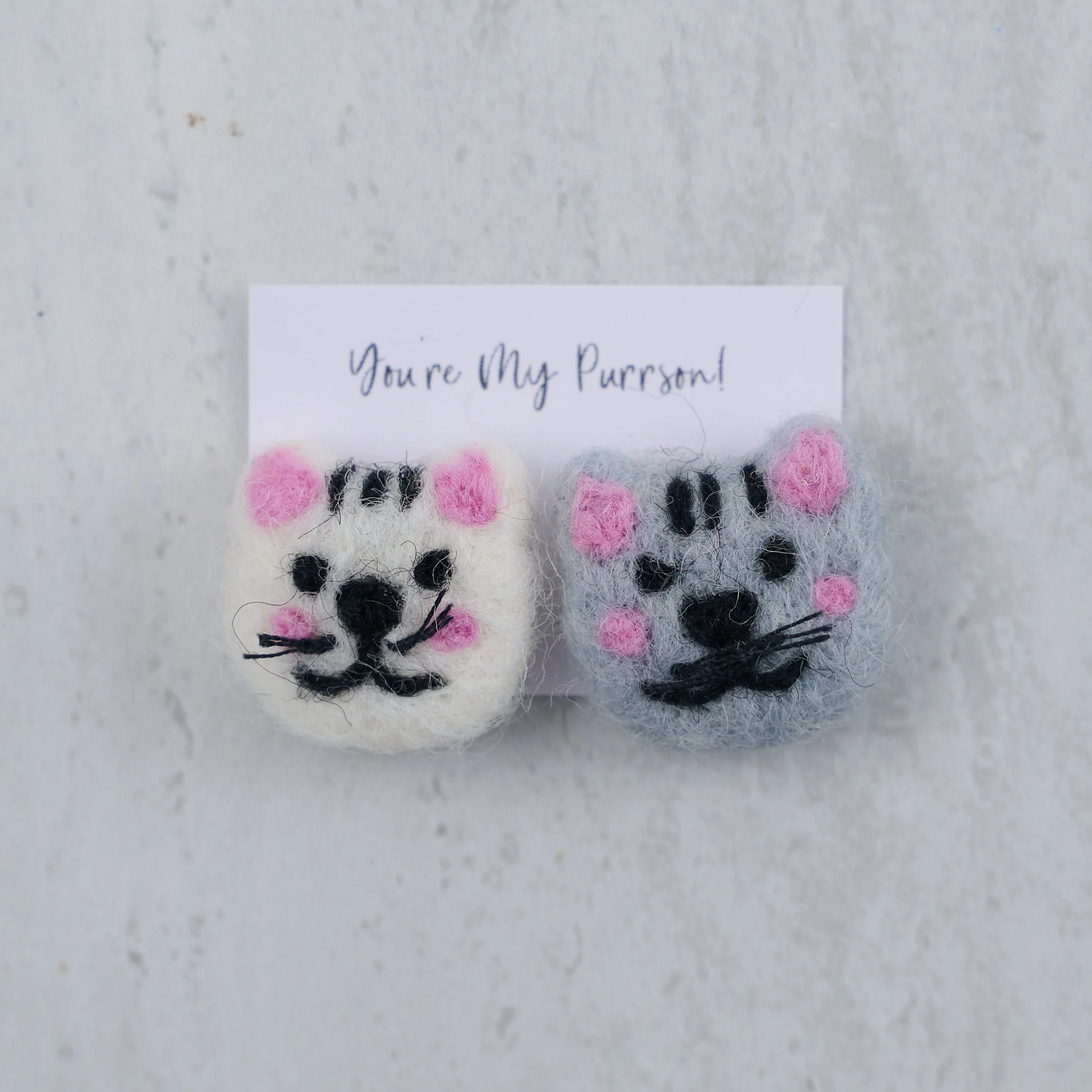 You're My Purrson Wool Felt Cats In A Matchbox - Image 4