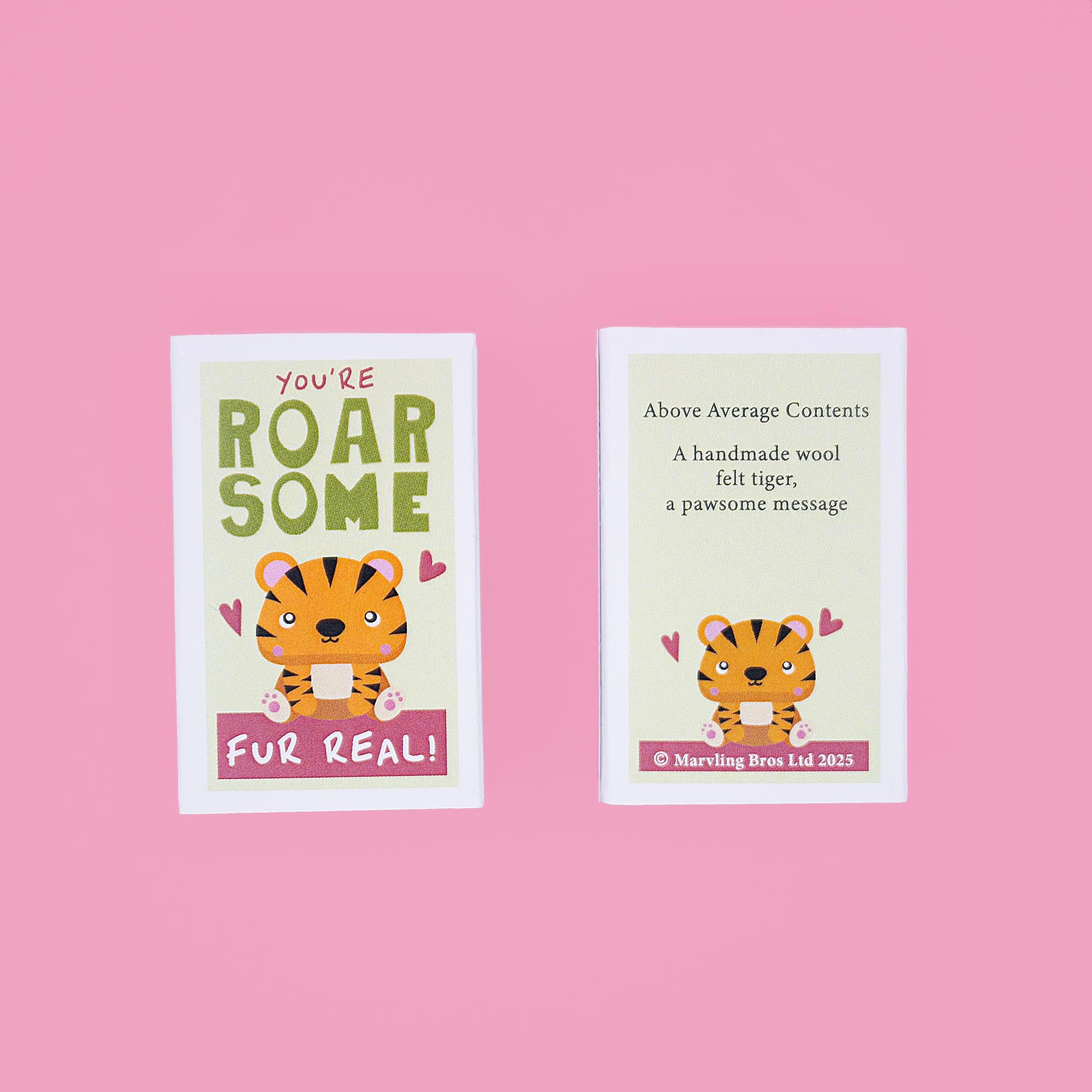 You're Roarsome Wool Felt Tiger In A Matchbox - Image 4
